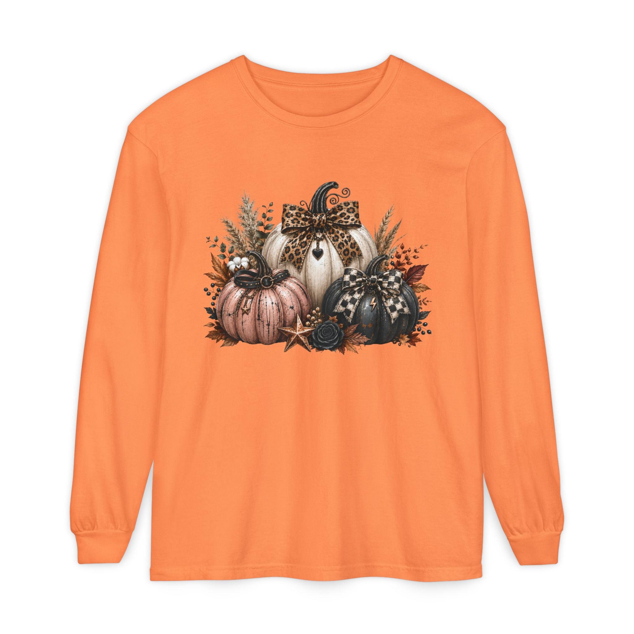 Halloween Pumpkins Long Sleeve Tee