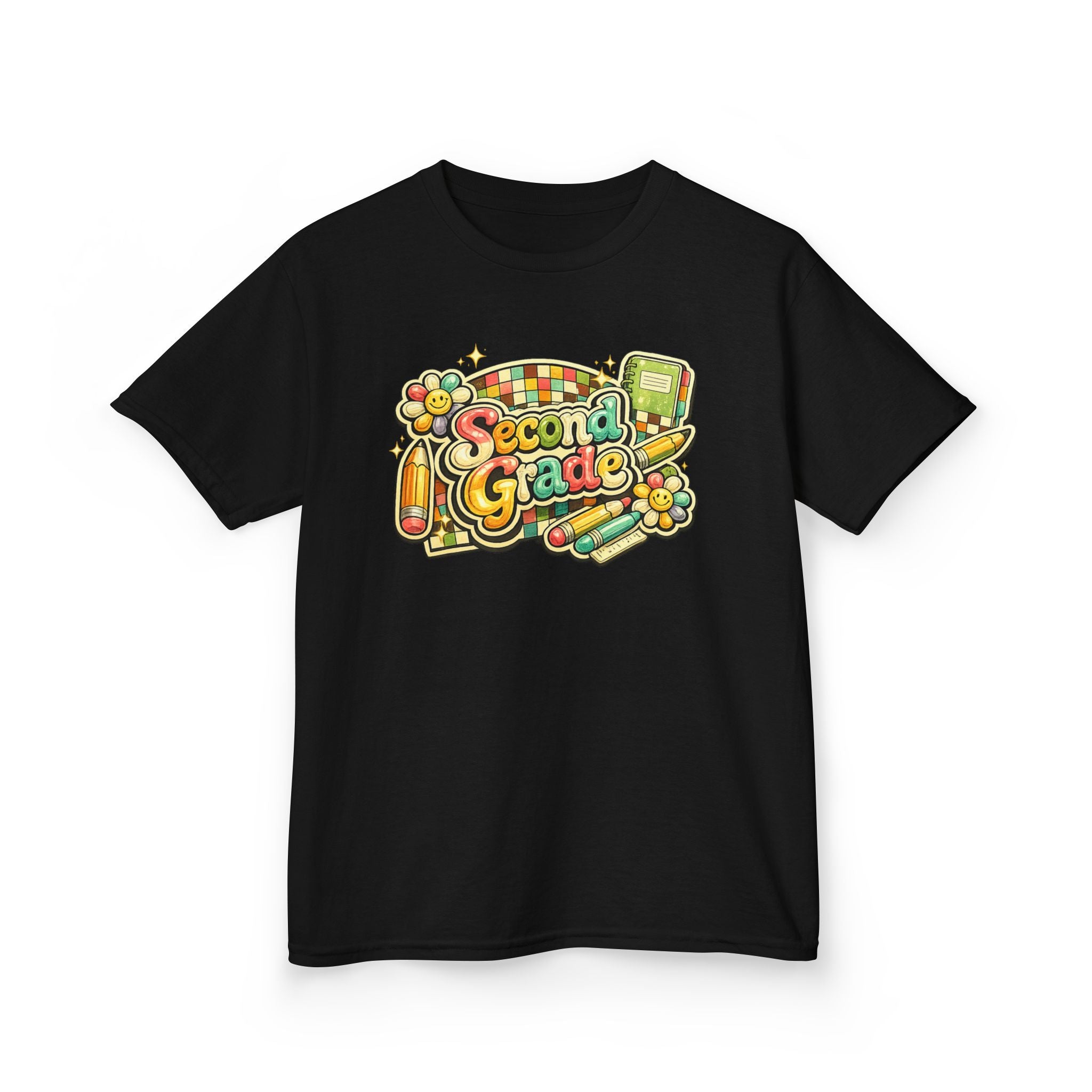 Second Grade Rainbow Kids Tee