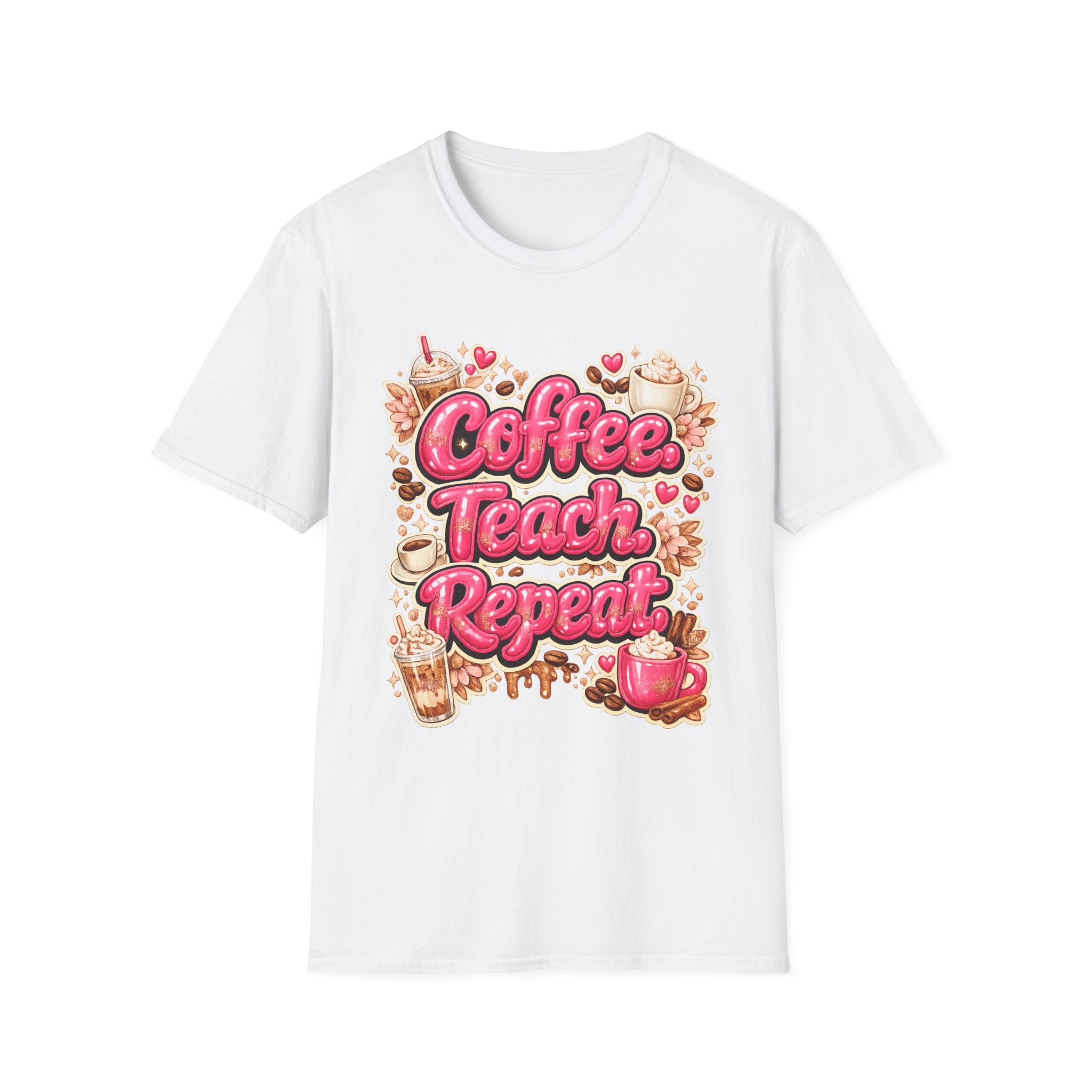 Coffee. Teach. Repeat. T-Shirt