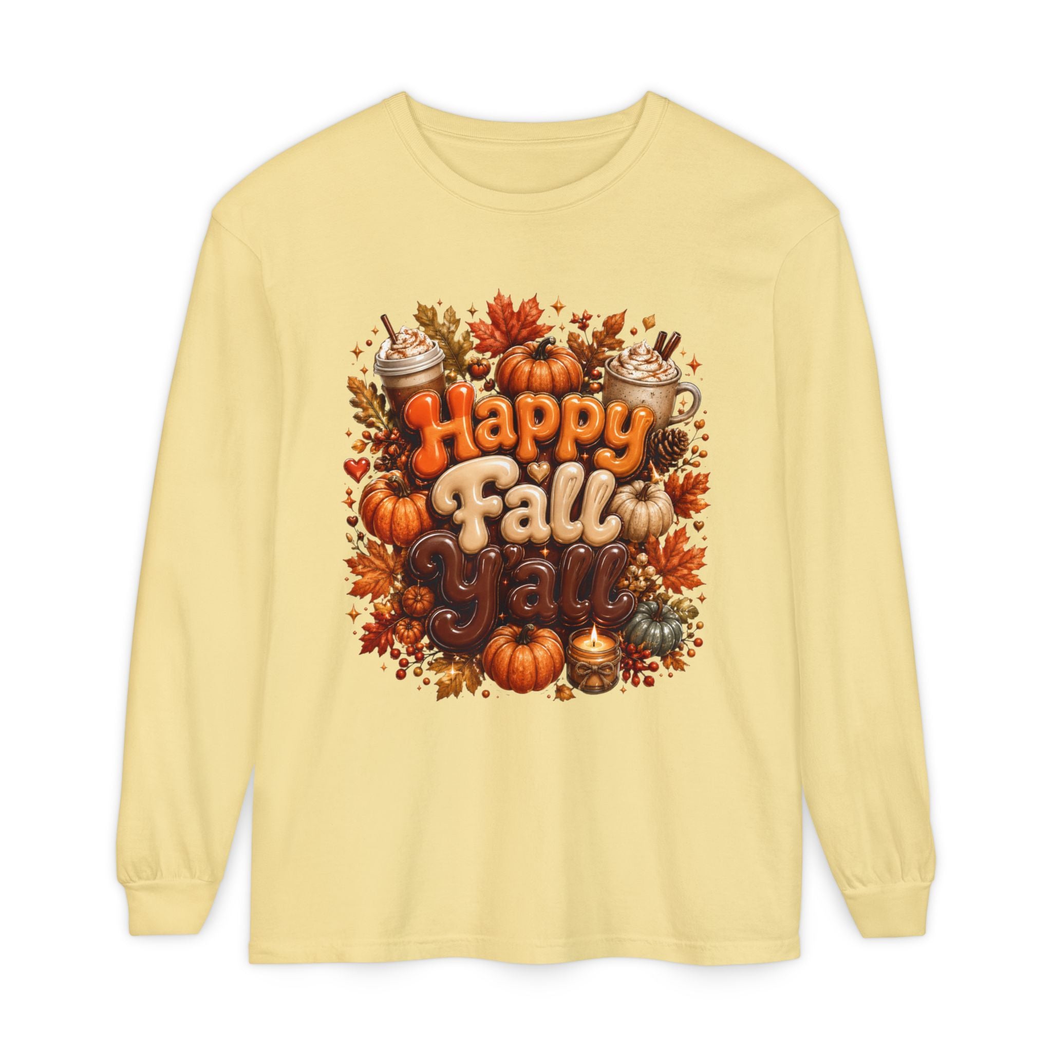 Happy Fall Y’all Long Sleeve Tee