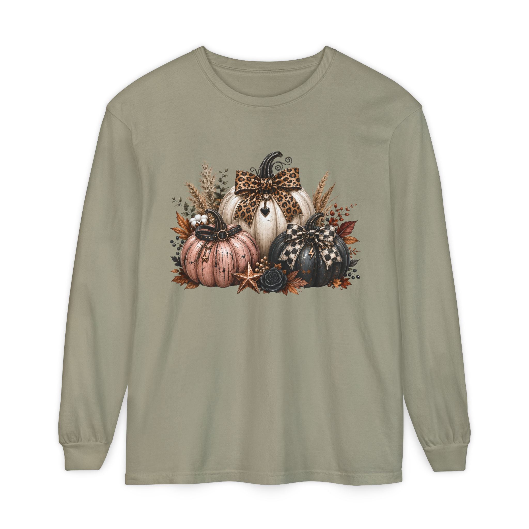 Halloween Pumpkins Long Sleeve Tee