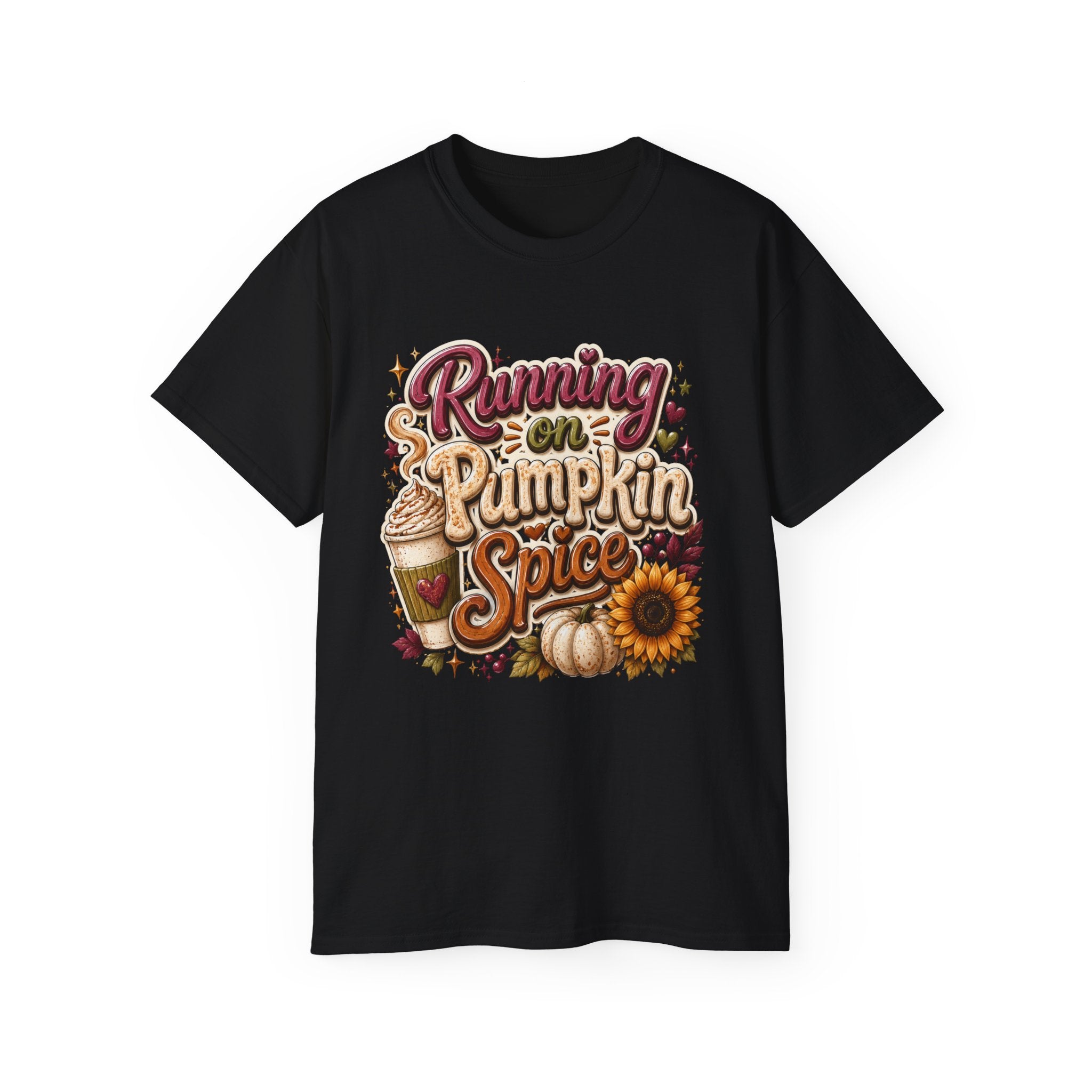Running on pumpkin spice t shirt
