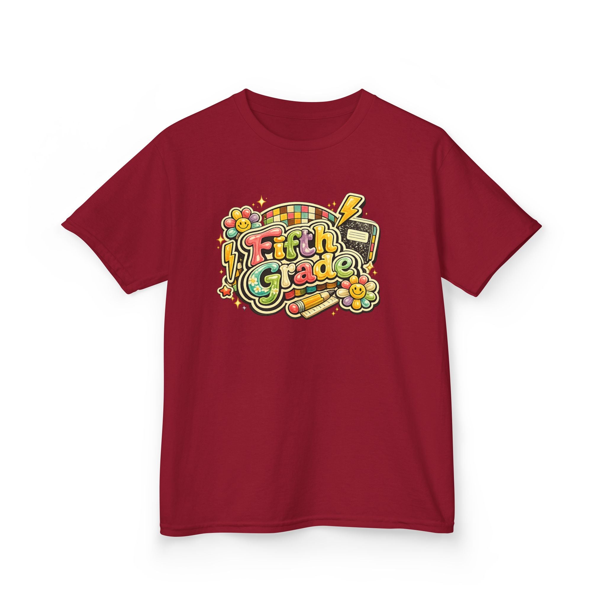 Fifth Grade Rainbow kids Tee