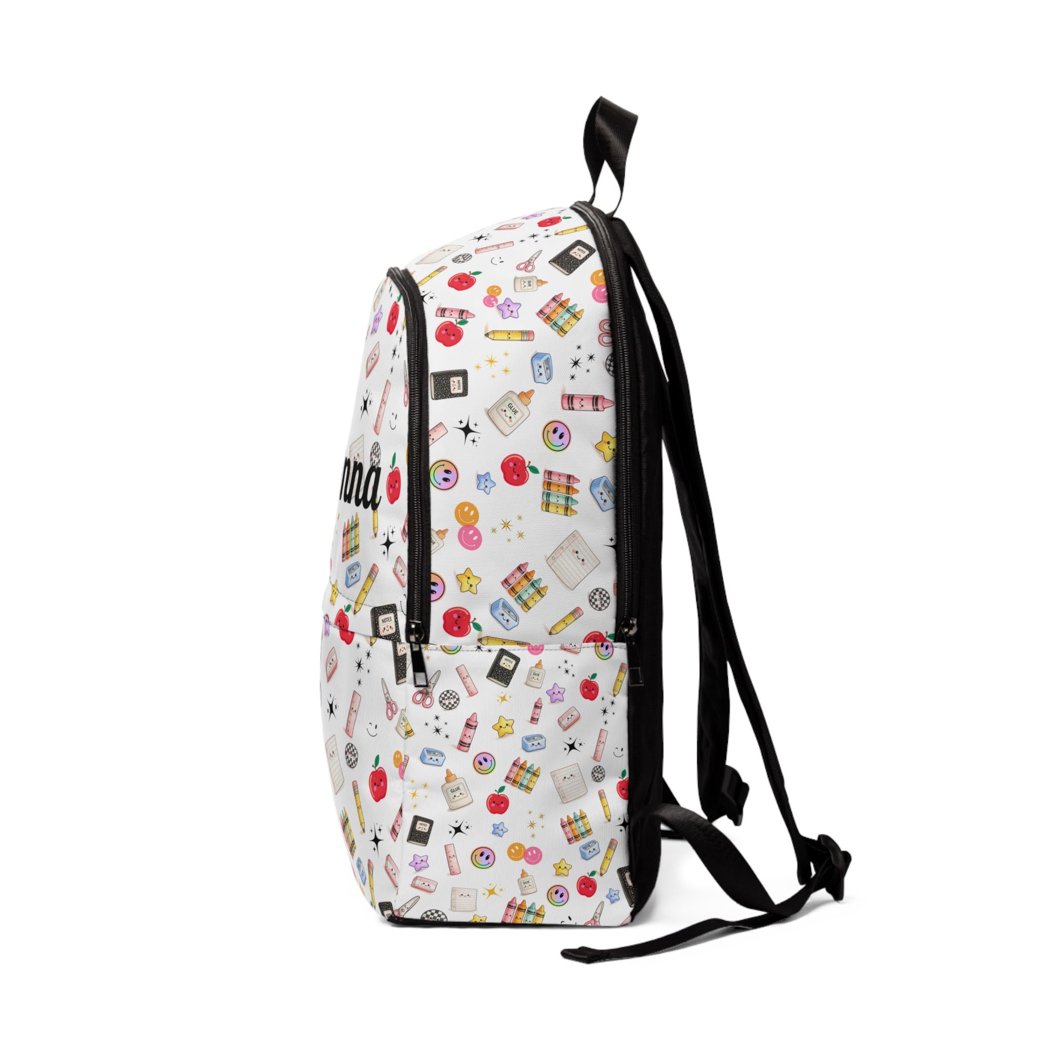 Cute Personalized School Supplies Pattern Backpack