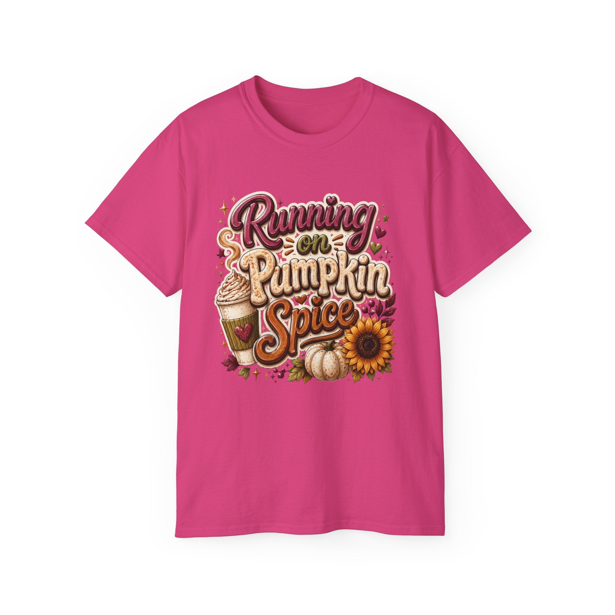 Running on pumpkin spice t shirt