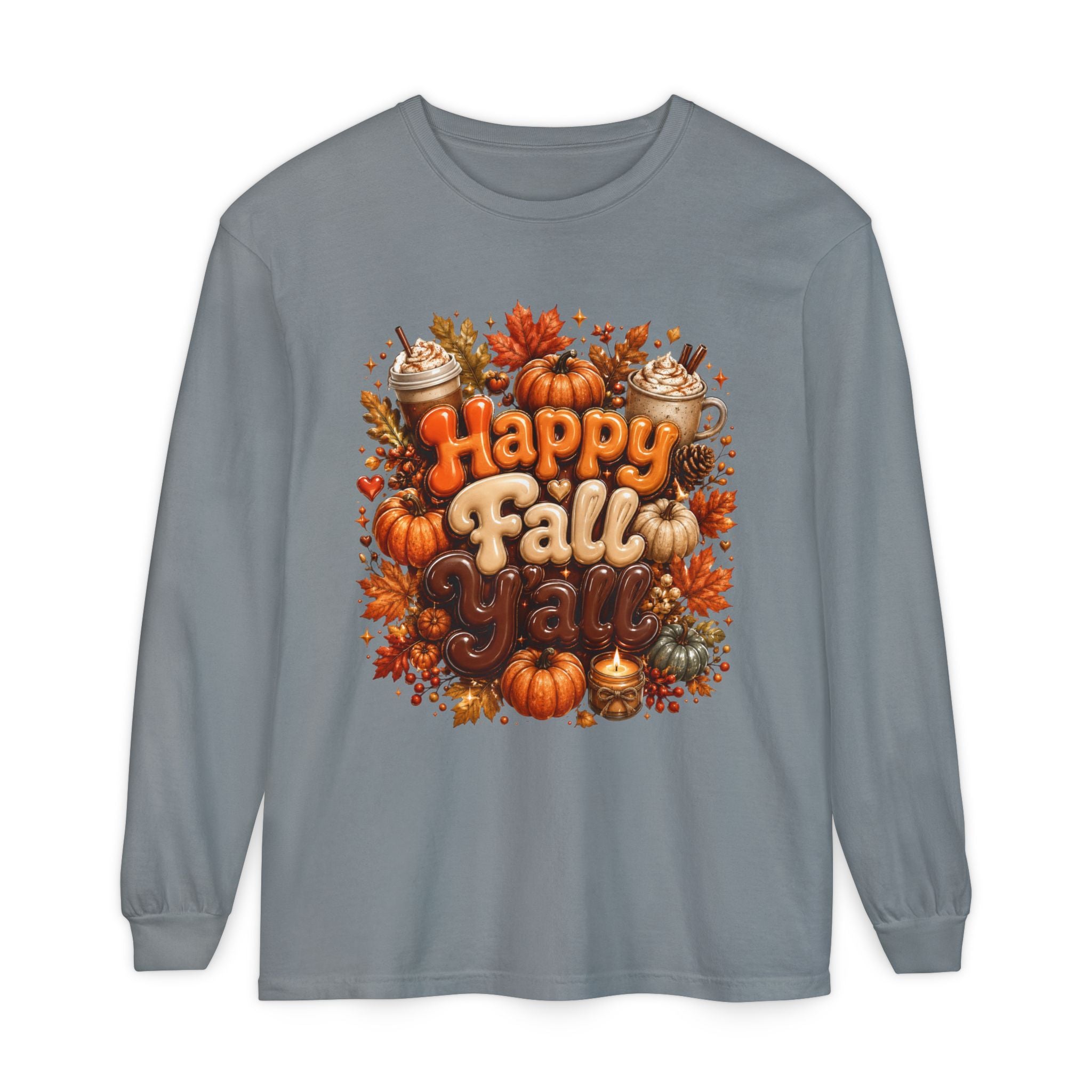 Happy Fall Y’all Long Sleeve Tee