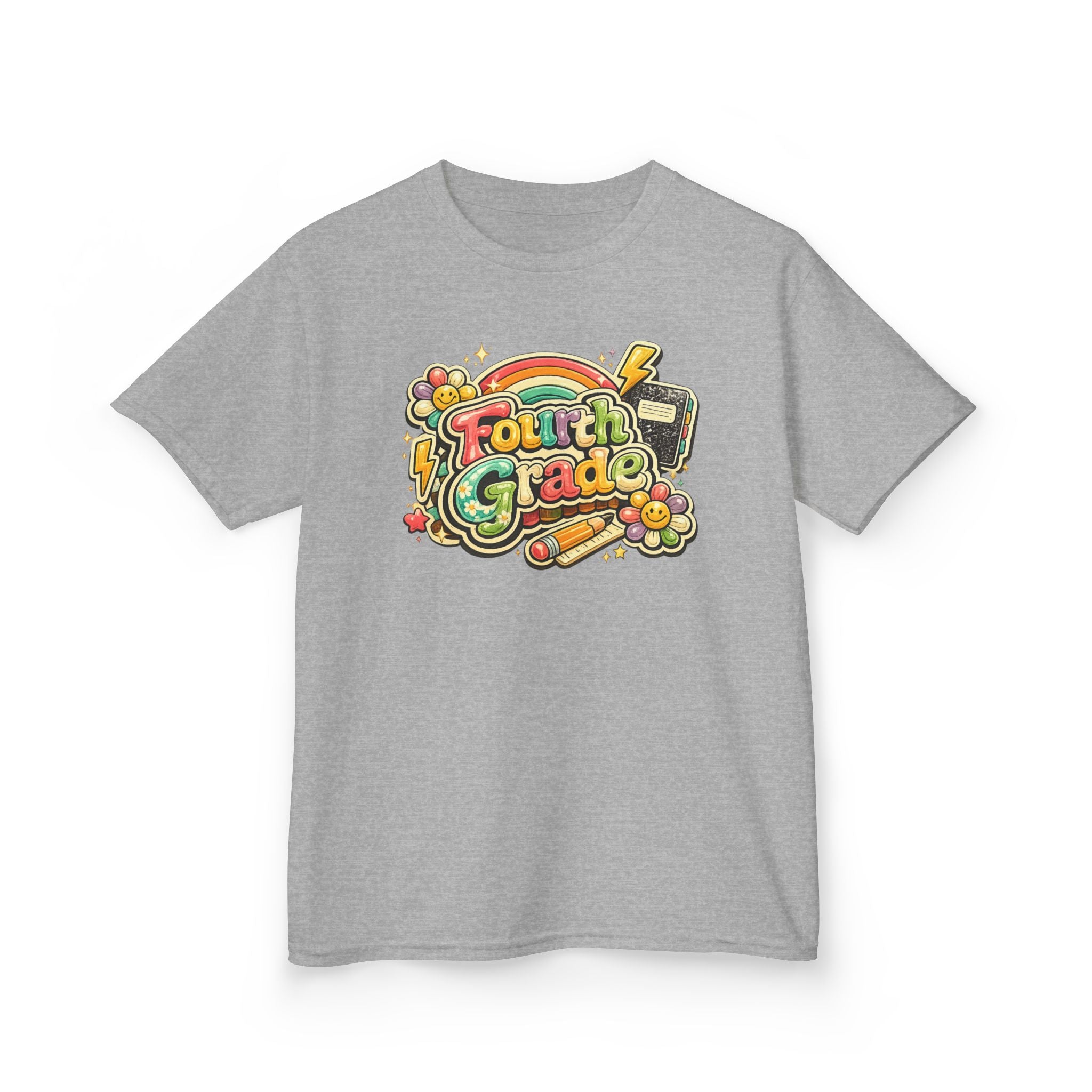 Fourth Grade Rainbow Kids Tee