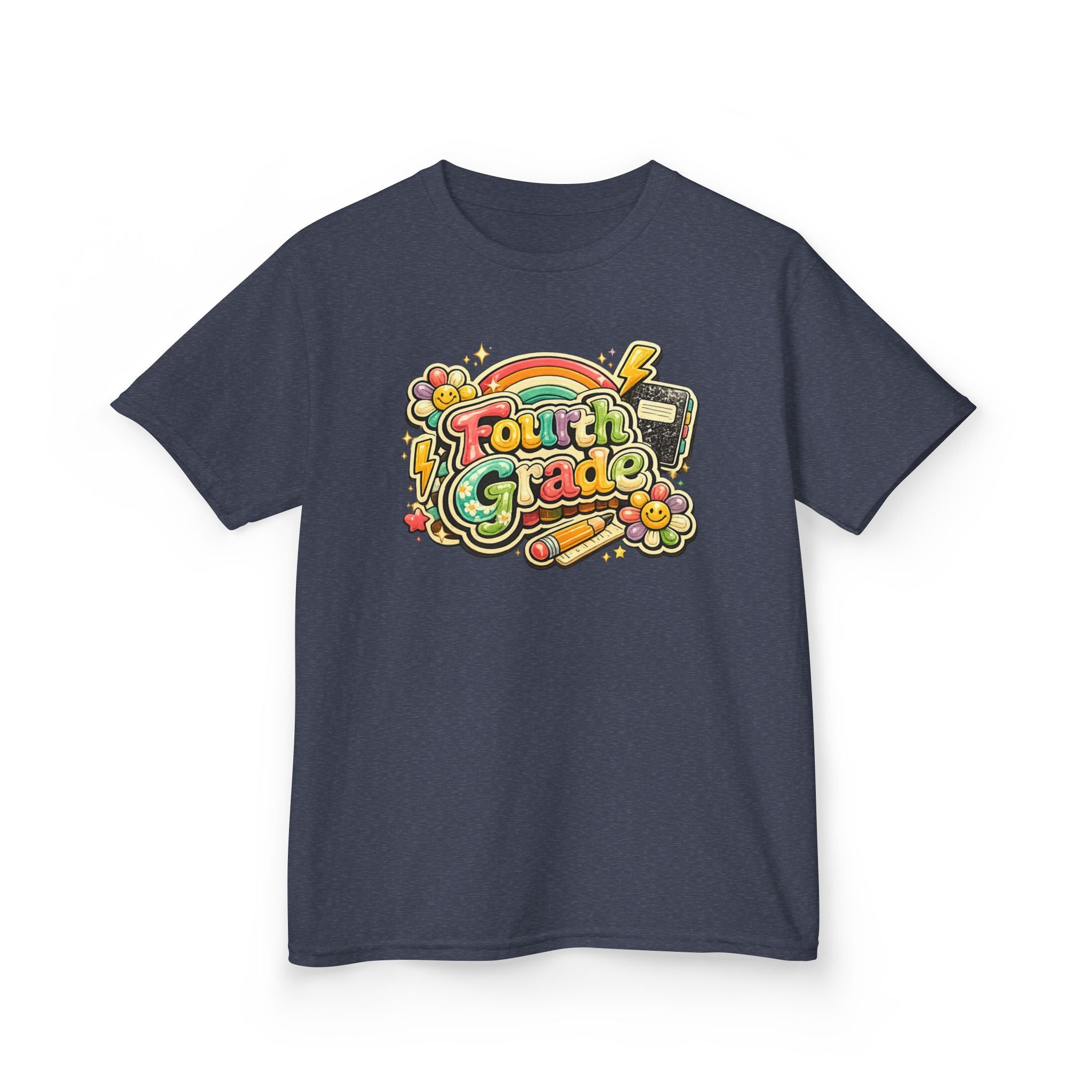 Fourth Grade Rainbow Kids Tee