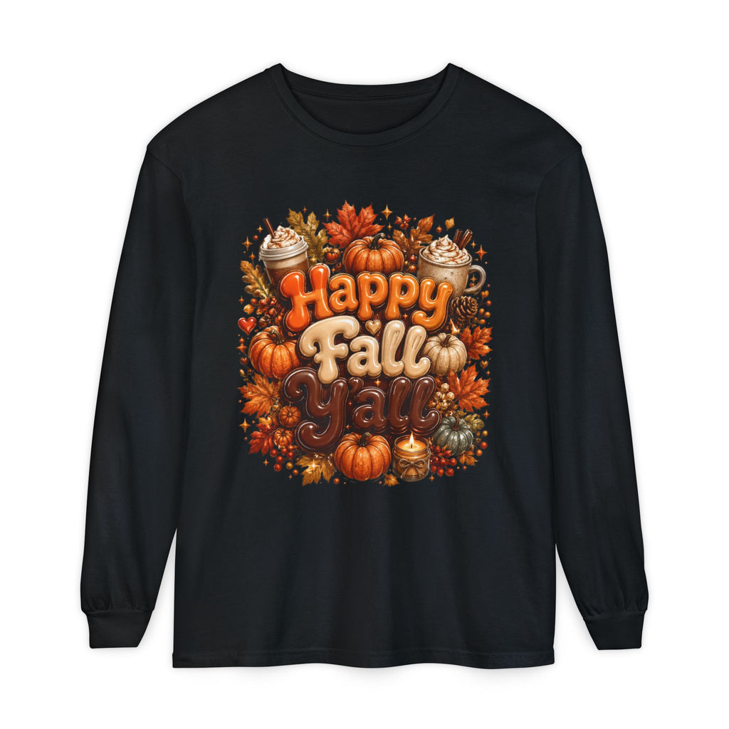 Happy Fall Y’all Long Sleeve Tee