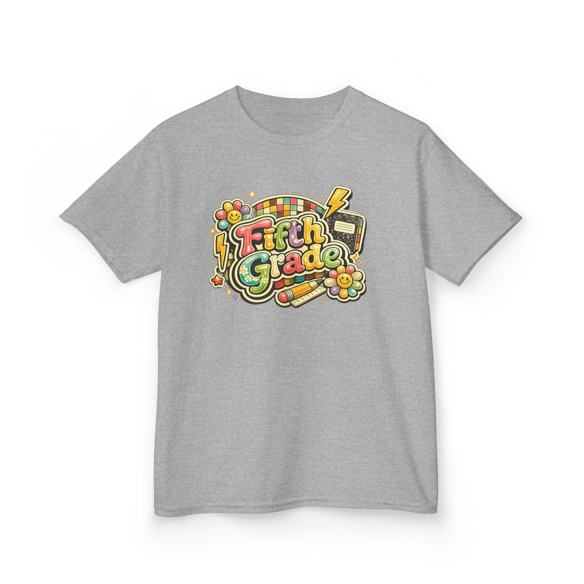 Fifth Grade Rainbow kids Tee
