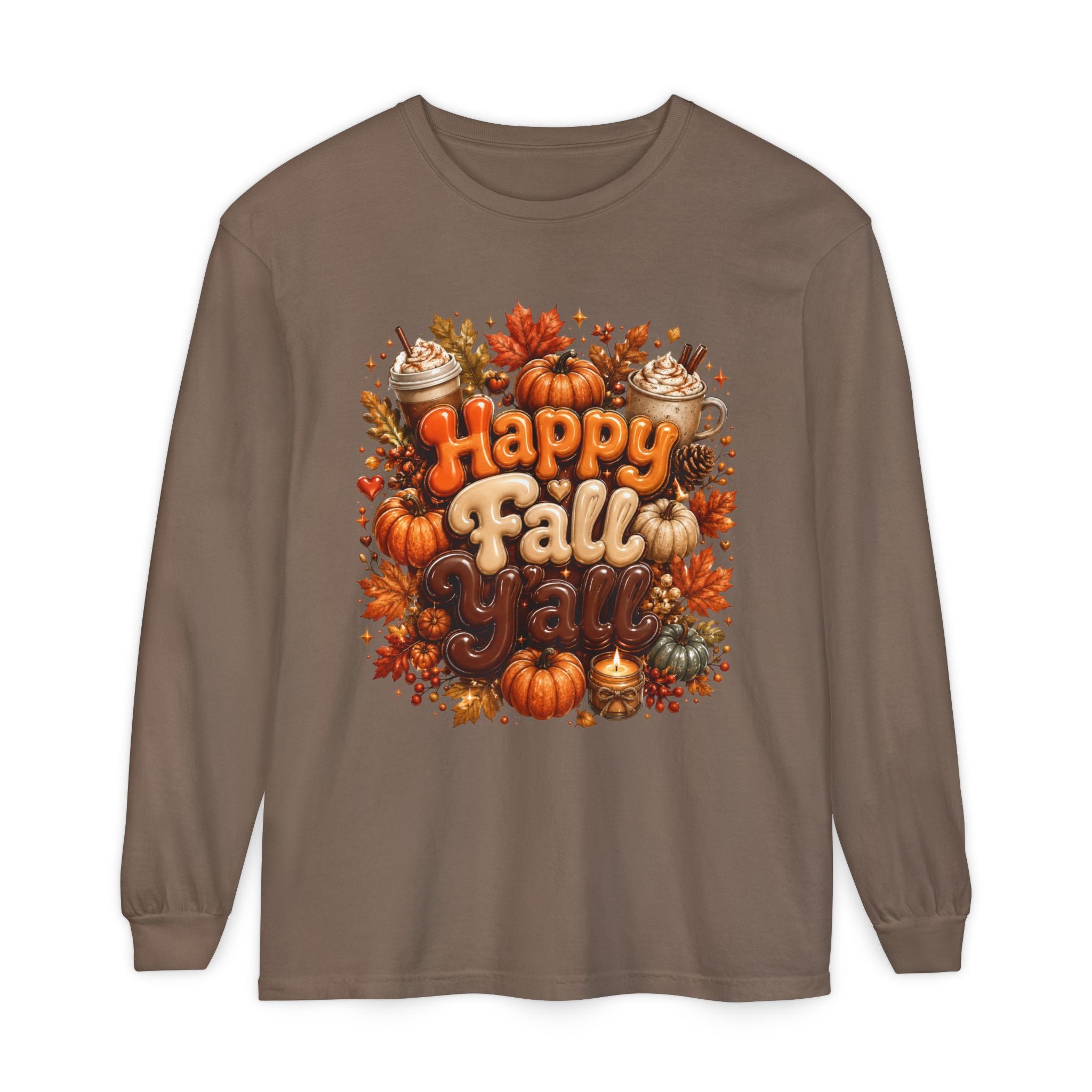 Happy Fall Y’all Long Sleeve Tee