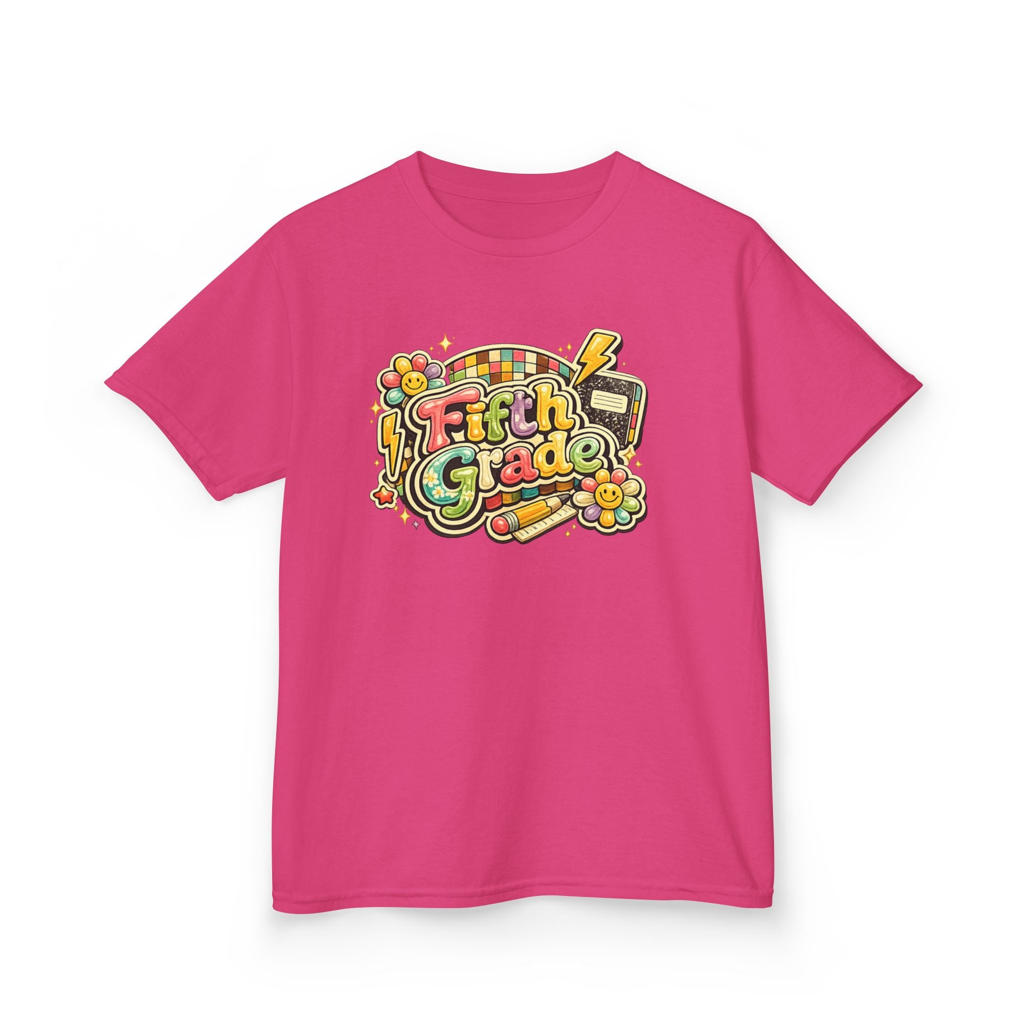 Fifth Grade Rainbow kids Tee