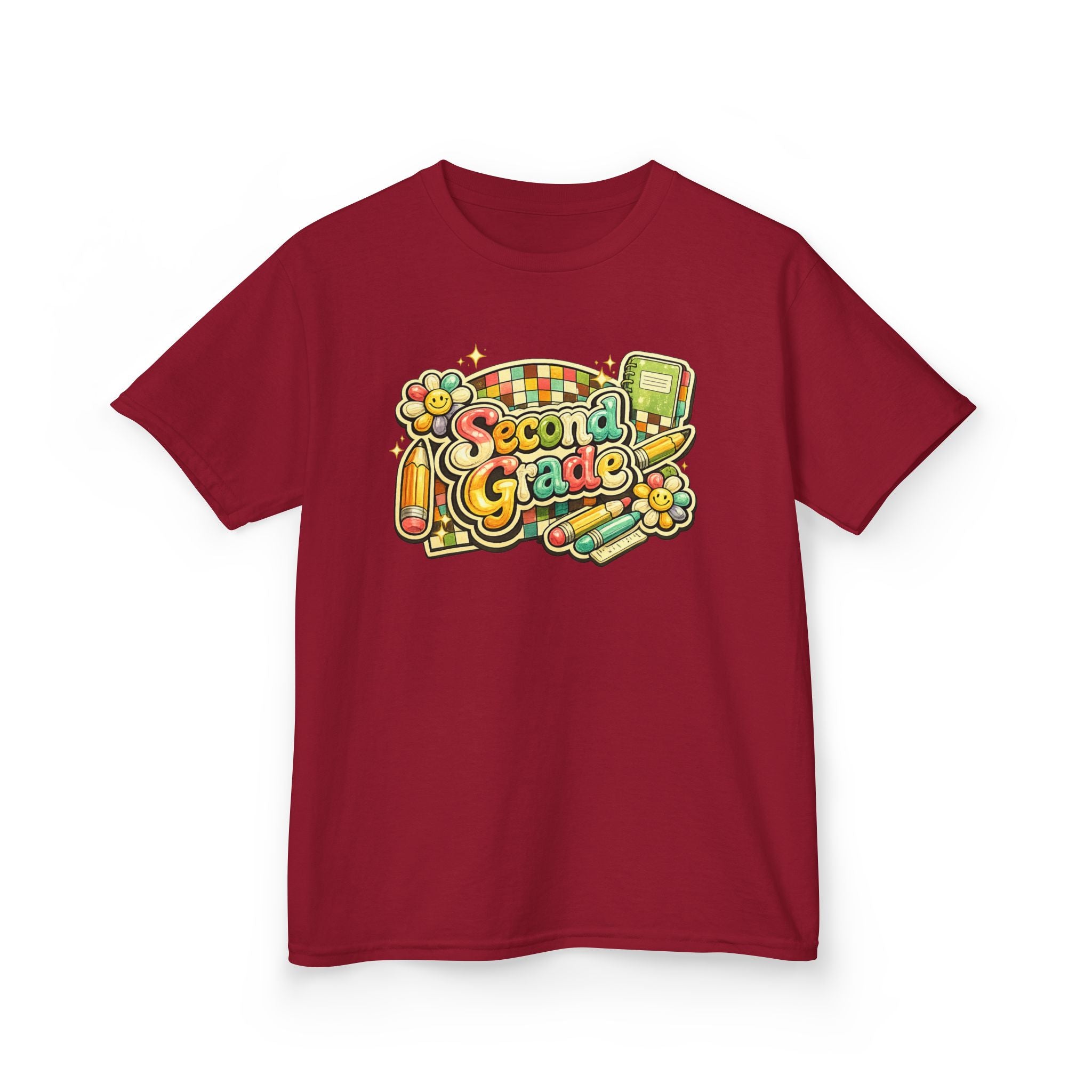 Second Grade Rainbow Kids Tee
