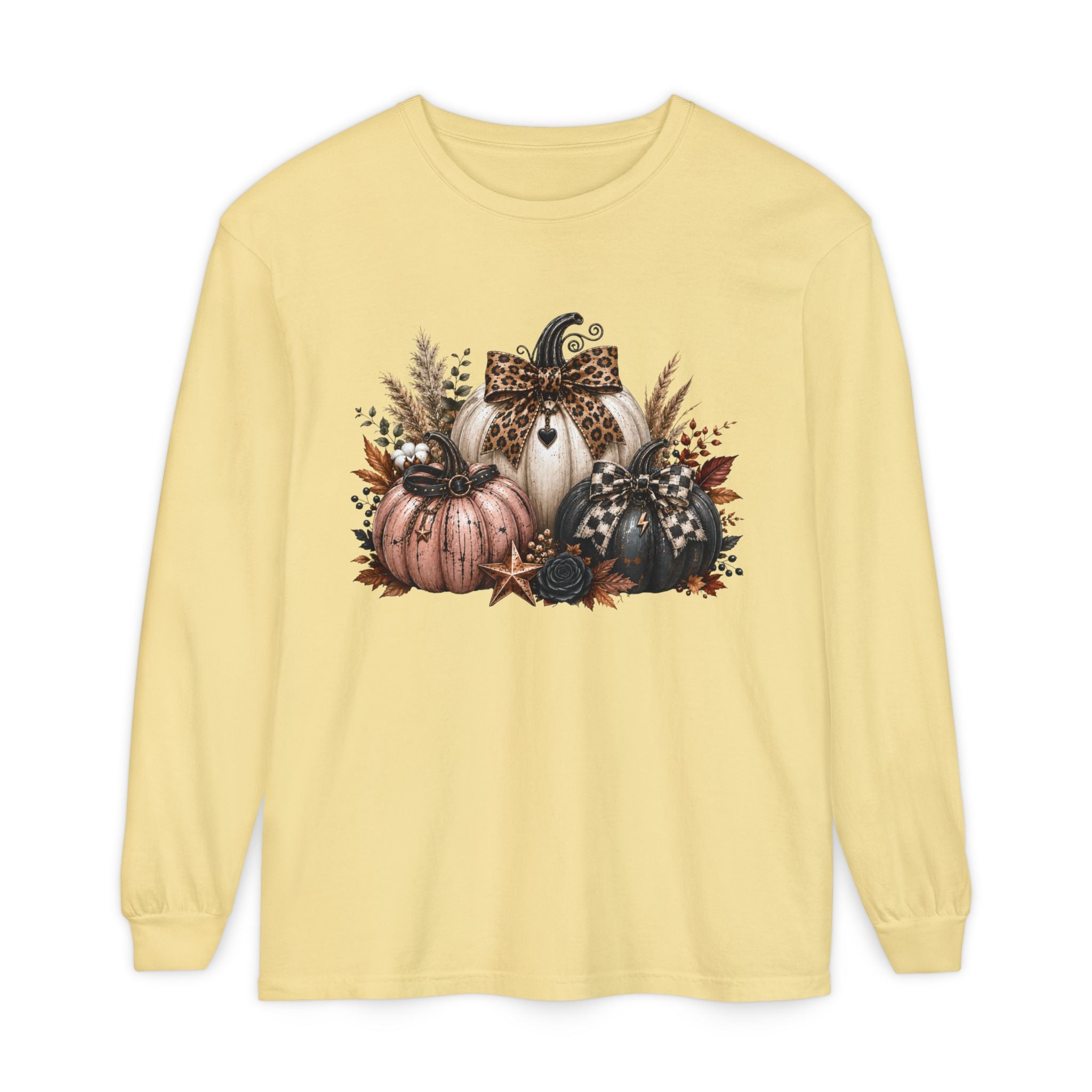 Halloween Pumpkins Long Sleeve Tee