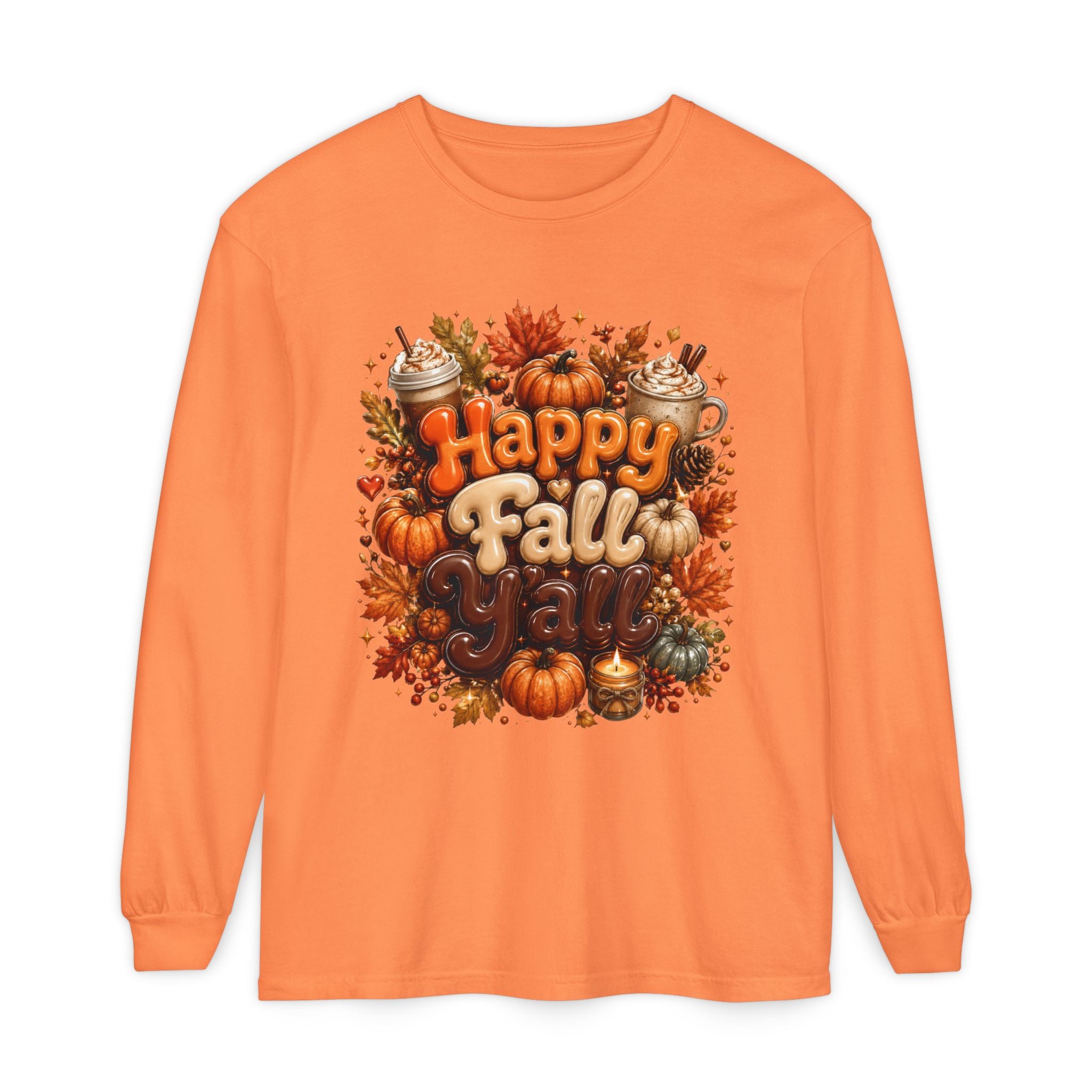 Happy Fall Y’all Long Sleeve Tee