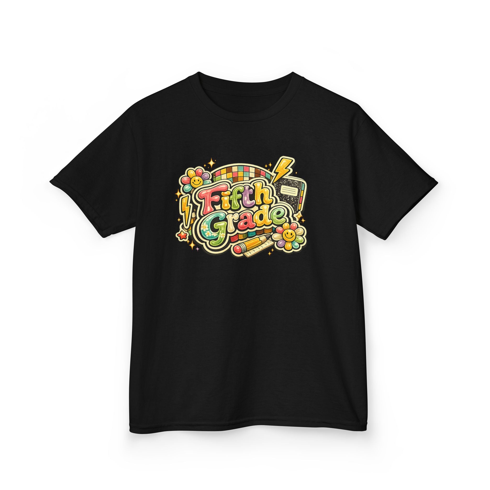 Fifth Grade Rainbow kids Tee