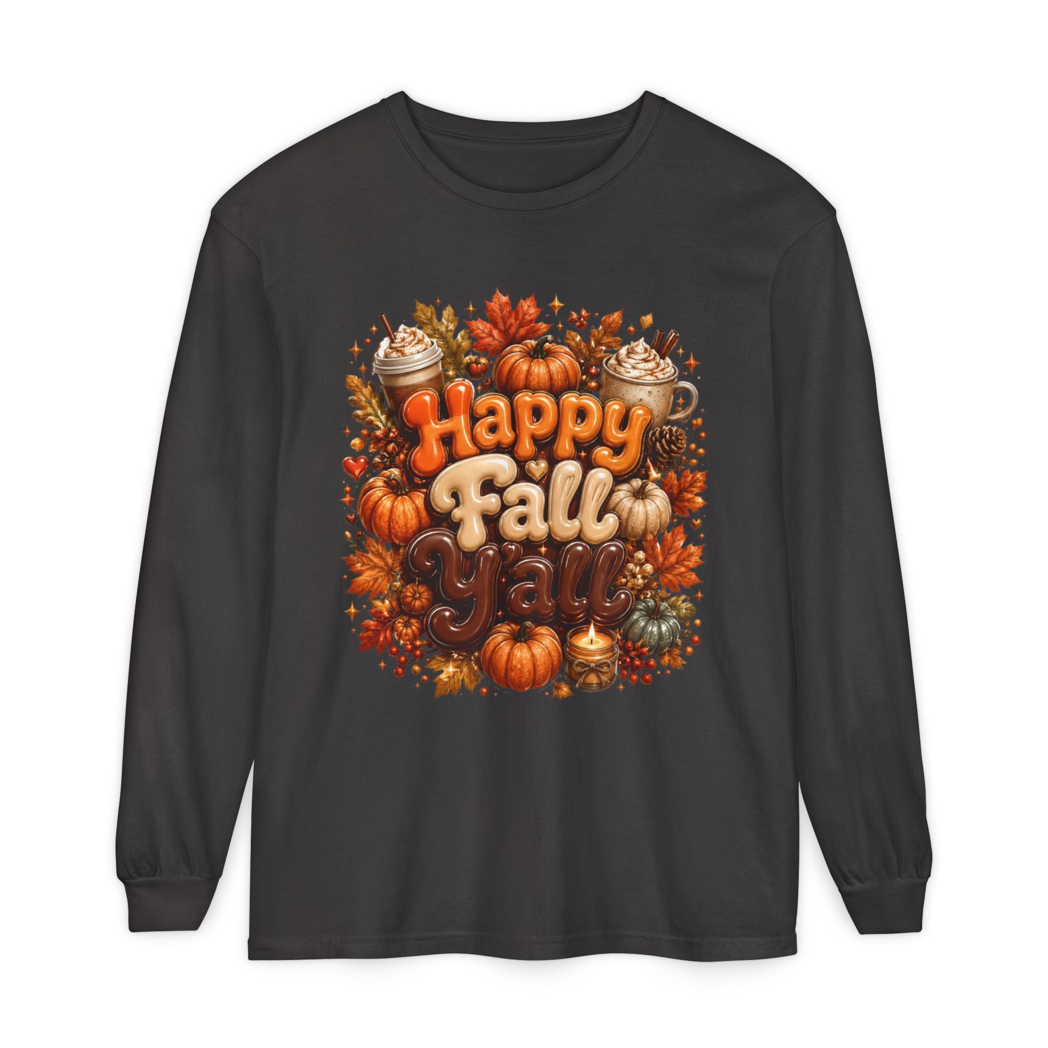 Happy Fall Y’all Long Sleeve Tee