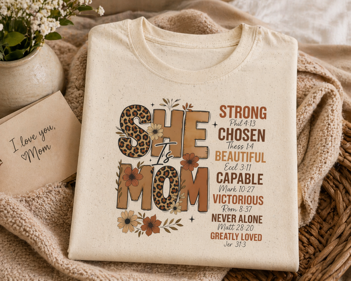 She is Mom Inspirational Tee