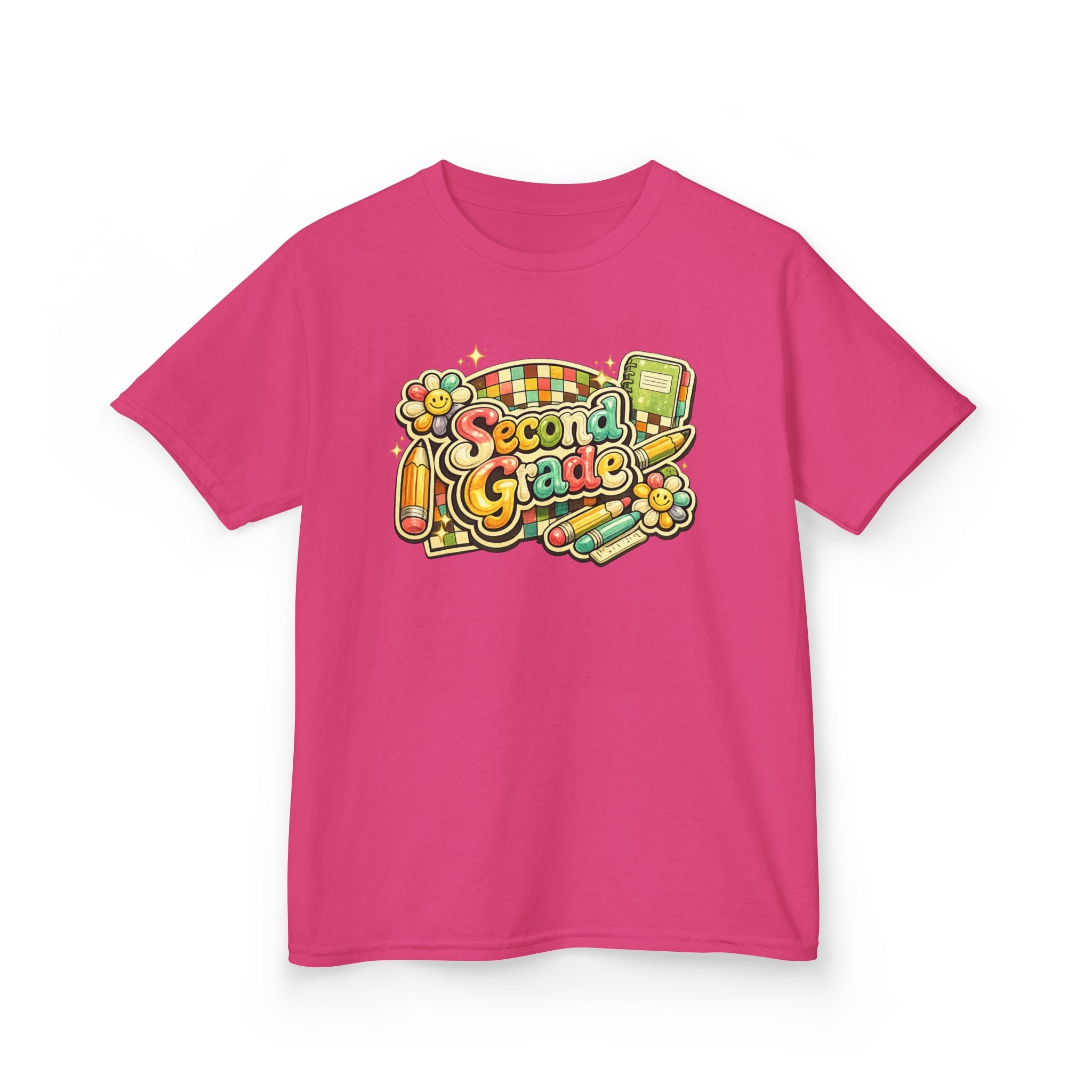 Second Grade Rainbow Kids Tee