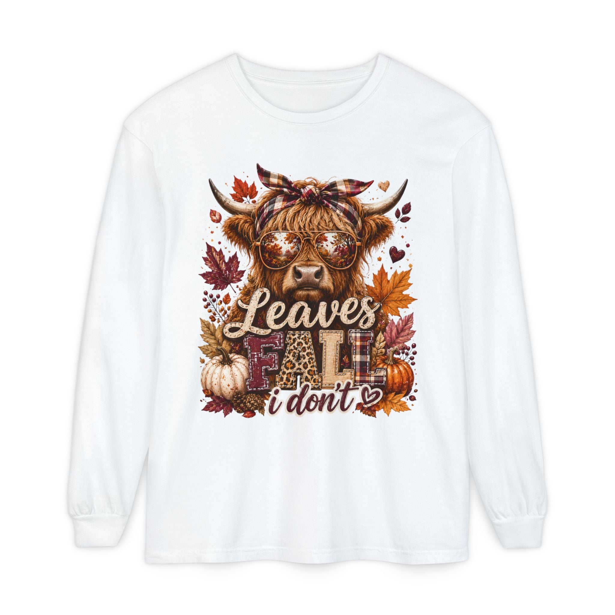 Leaves Fall I Don’t Long Sleeve Tee