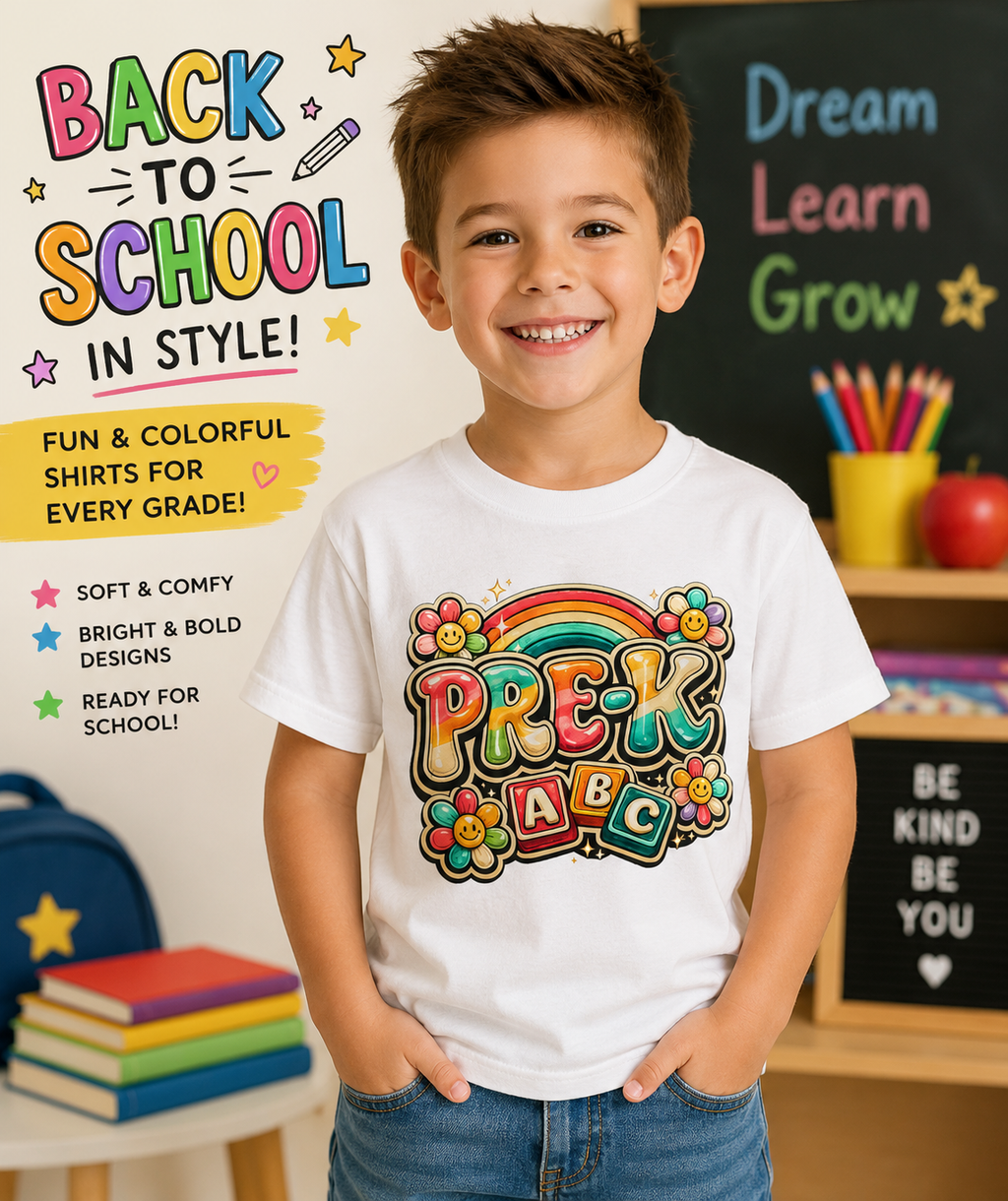 PRE-K Rainbow Kids Tee
