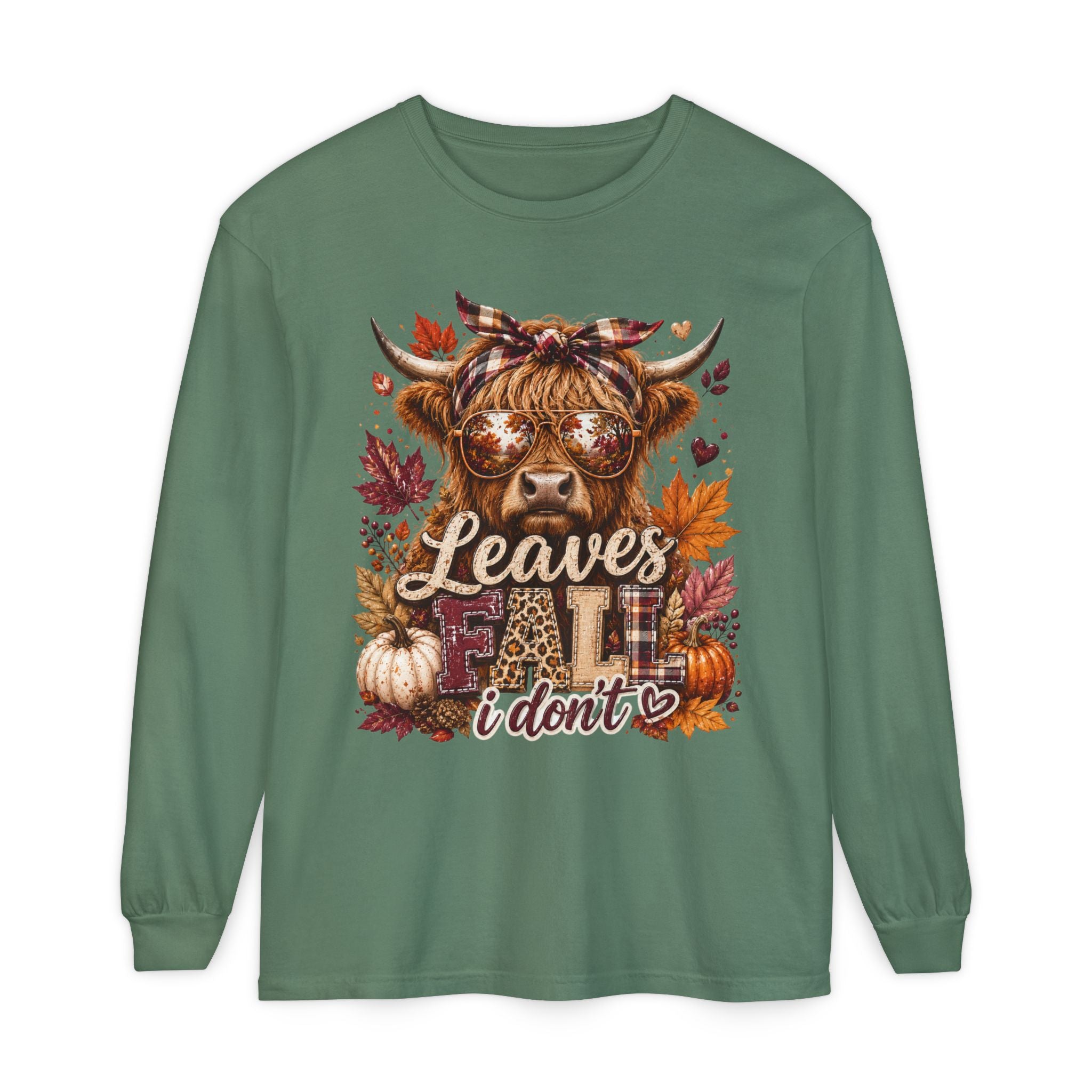 Leaves Fall I Don’t Long Sleeve Tee