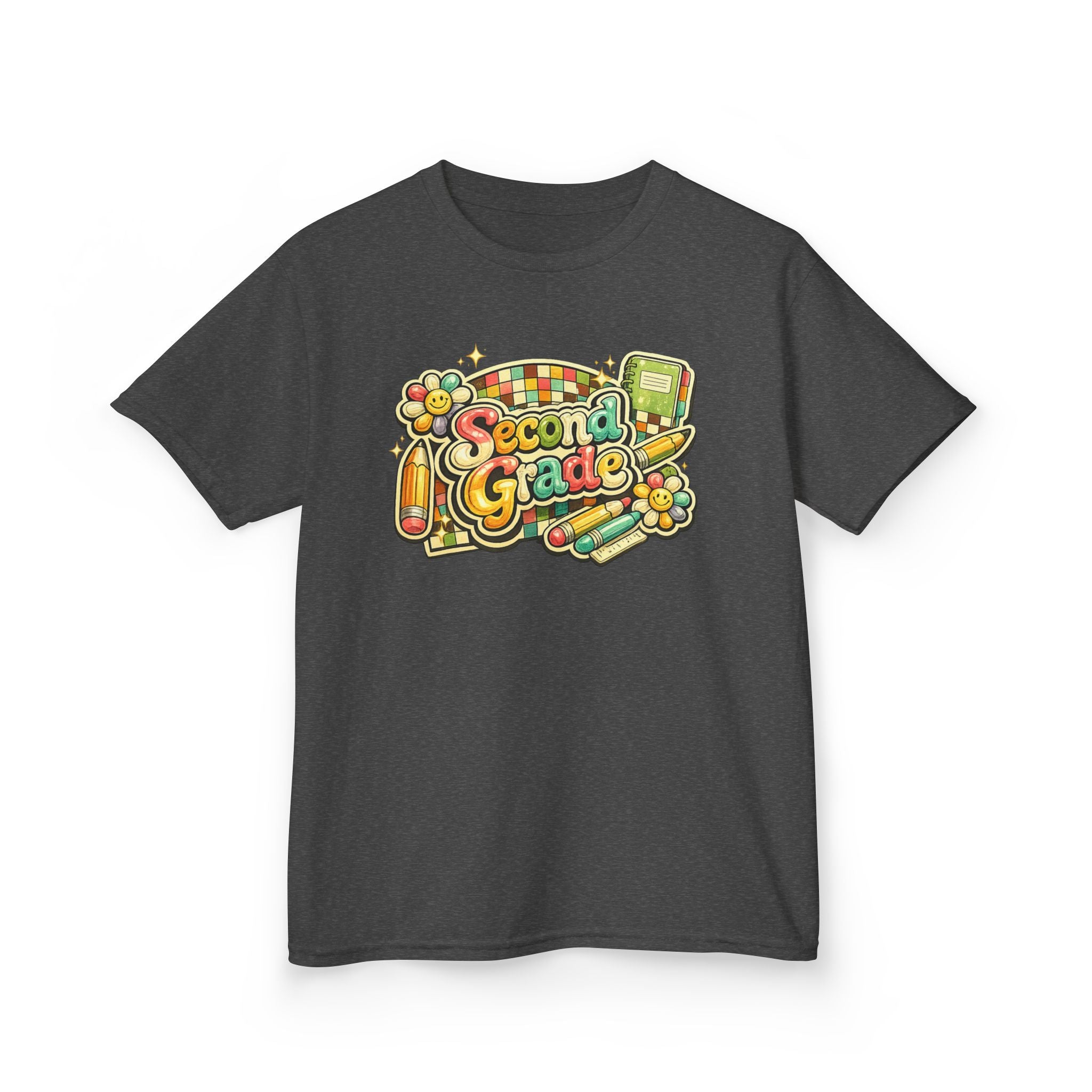 Second Grade Rainbow Kids Tee