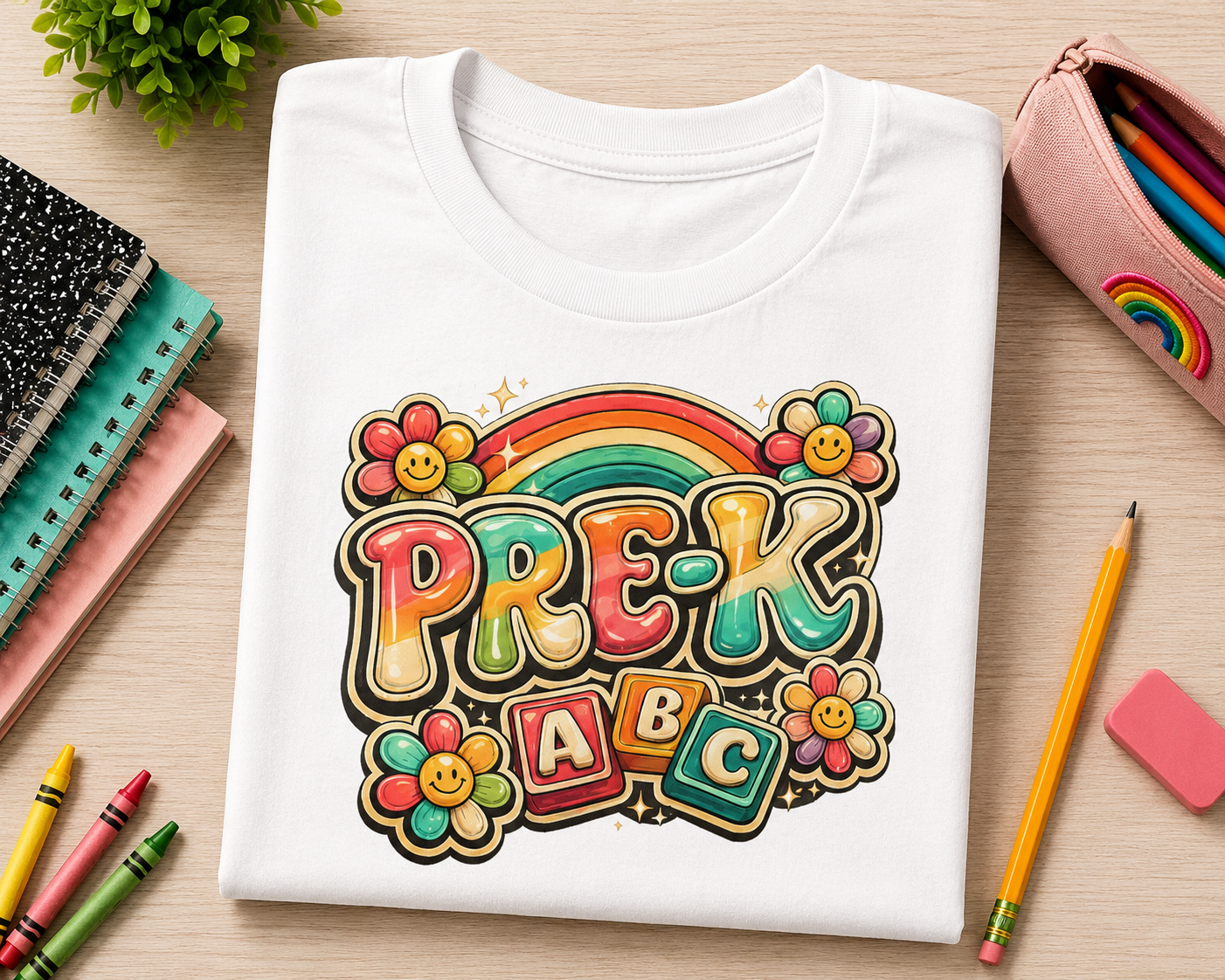 PRE-K Rainbow Kids Tee