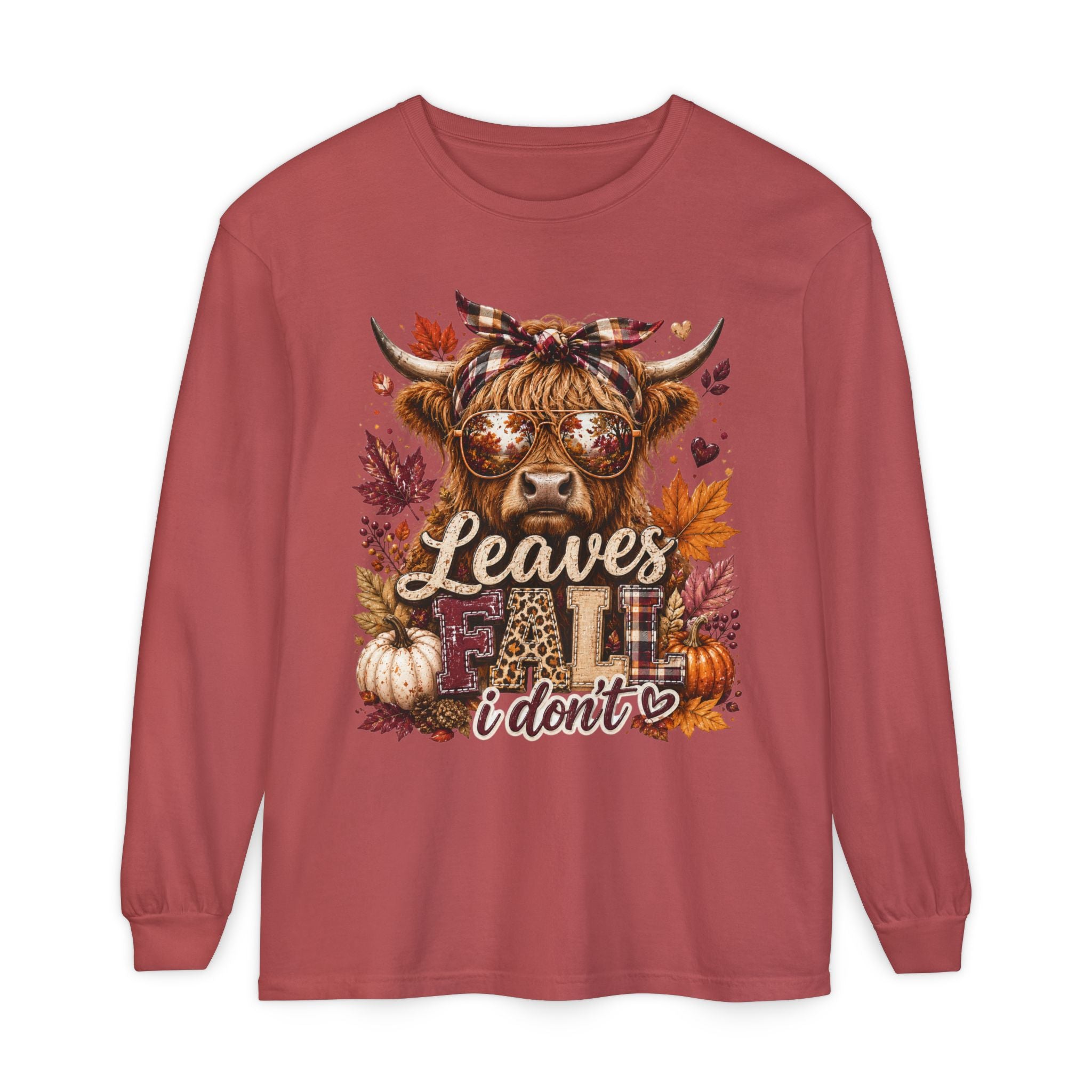 Leaves Fall I Don’t Long Sleeve Tee