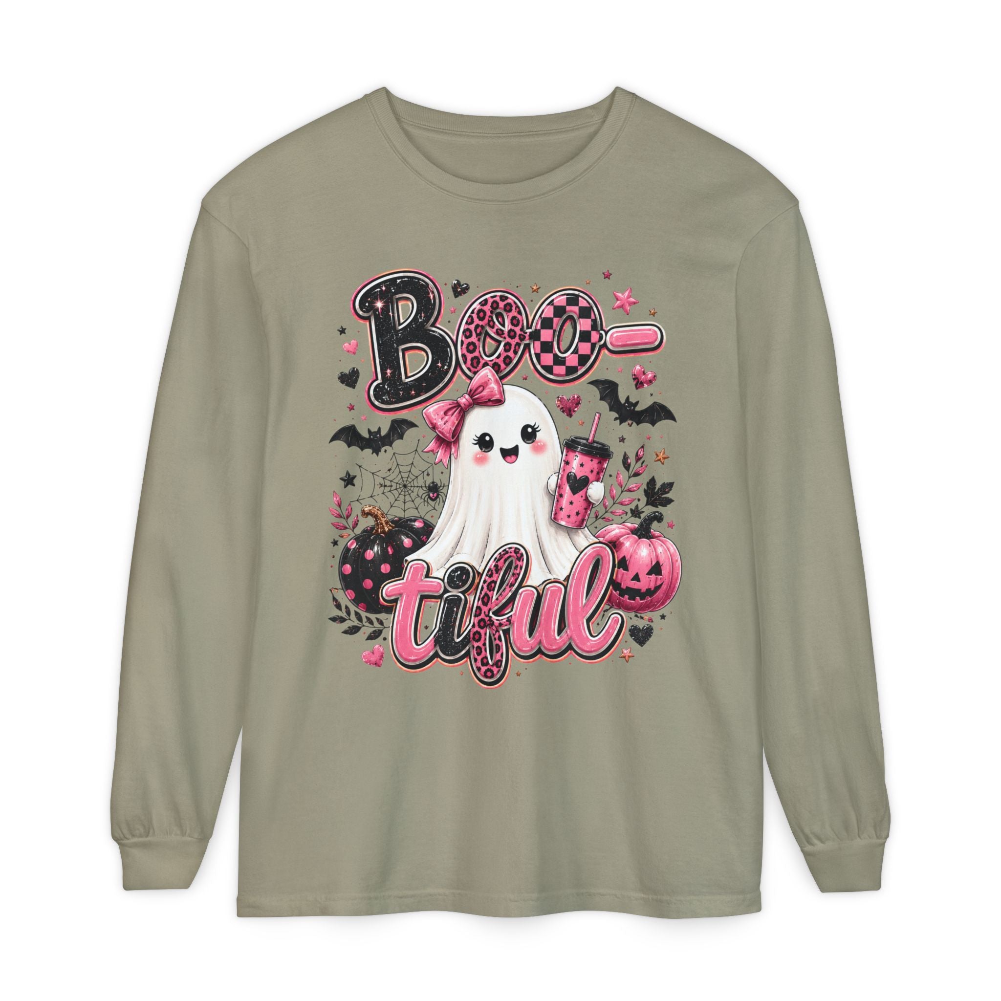 Boo-tiful Ghost Long Sleeve Tee