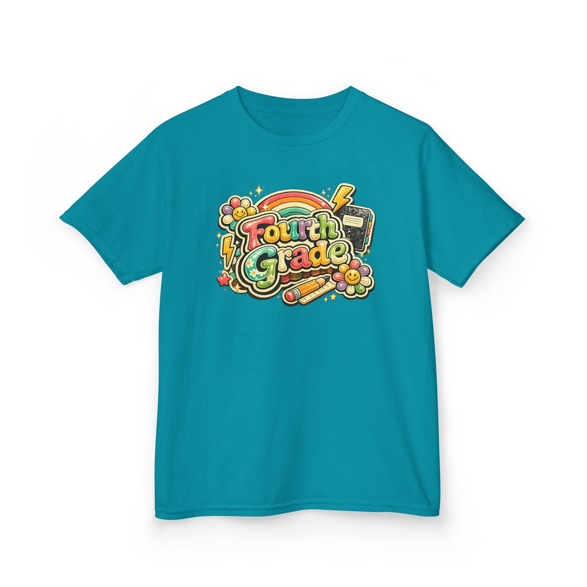 Fourth Grade Rainbow Kids Tee