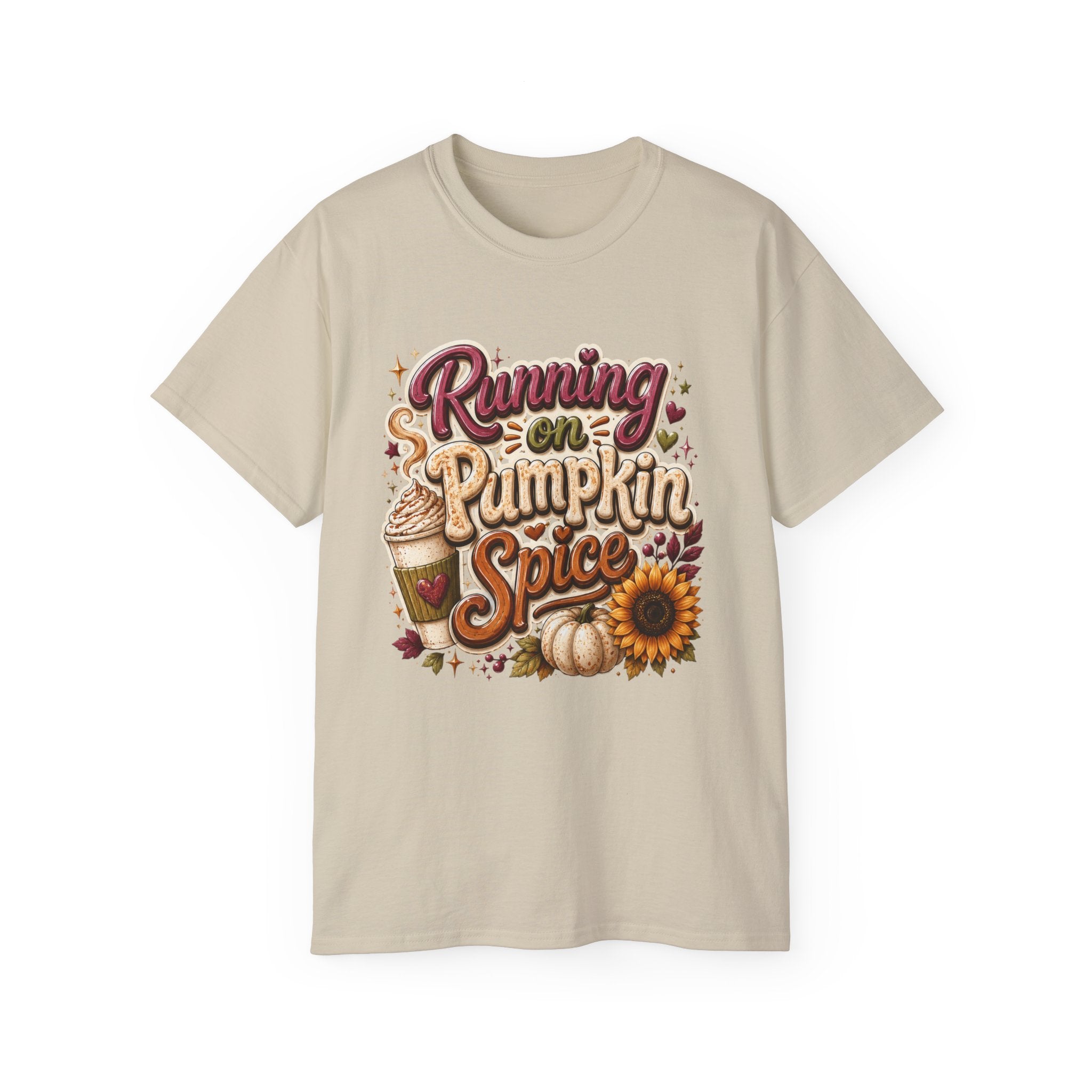 Running on pumpkin spice t shirt