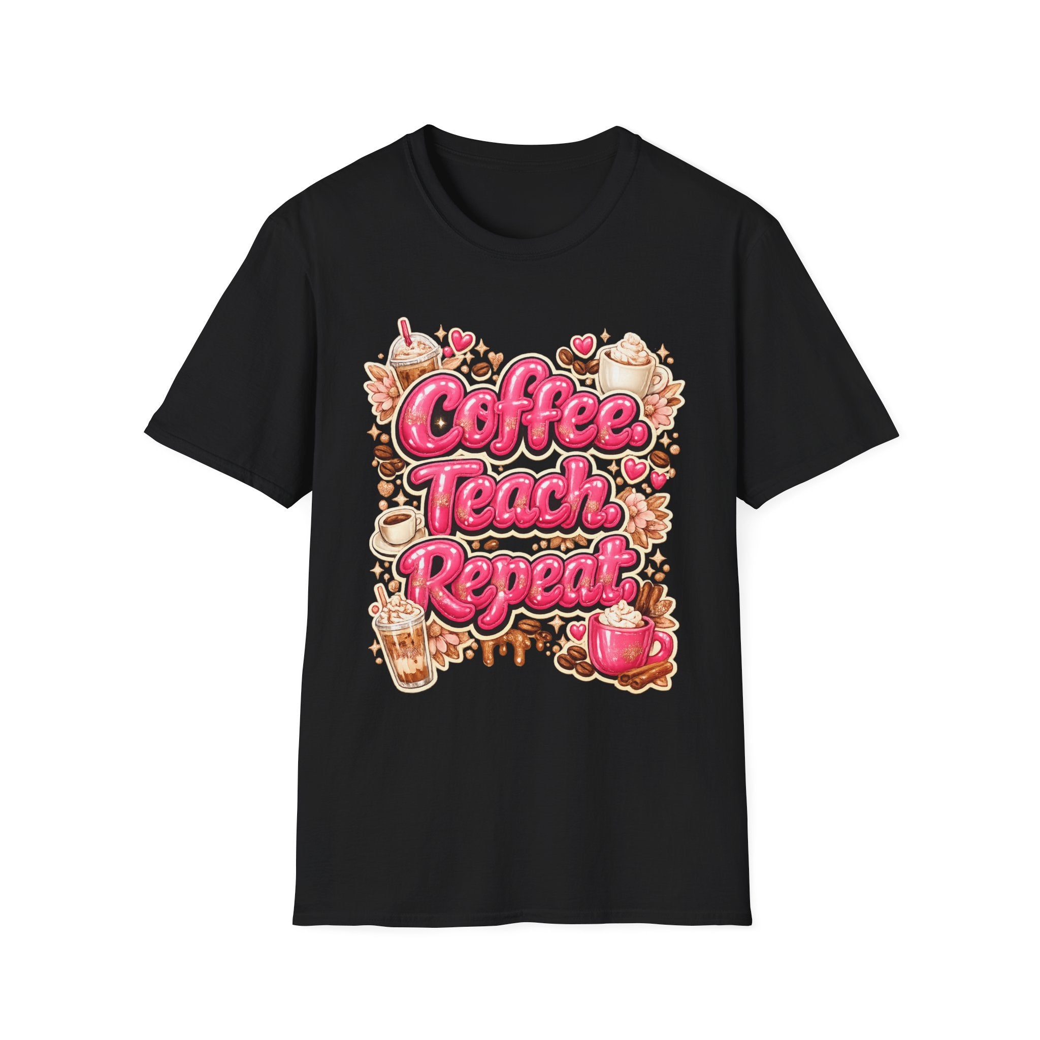 Coffee. Teach. Repeat. T-Shirt