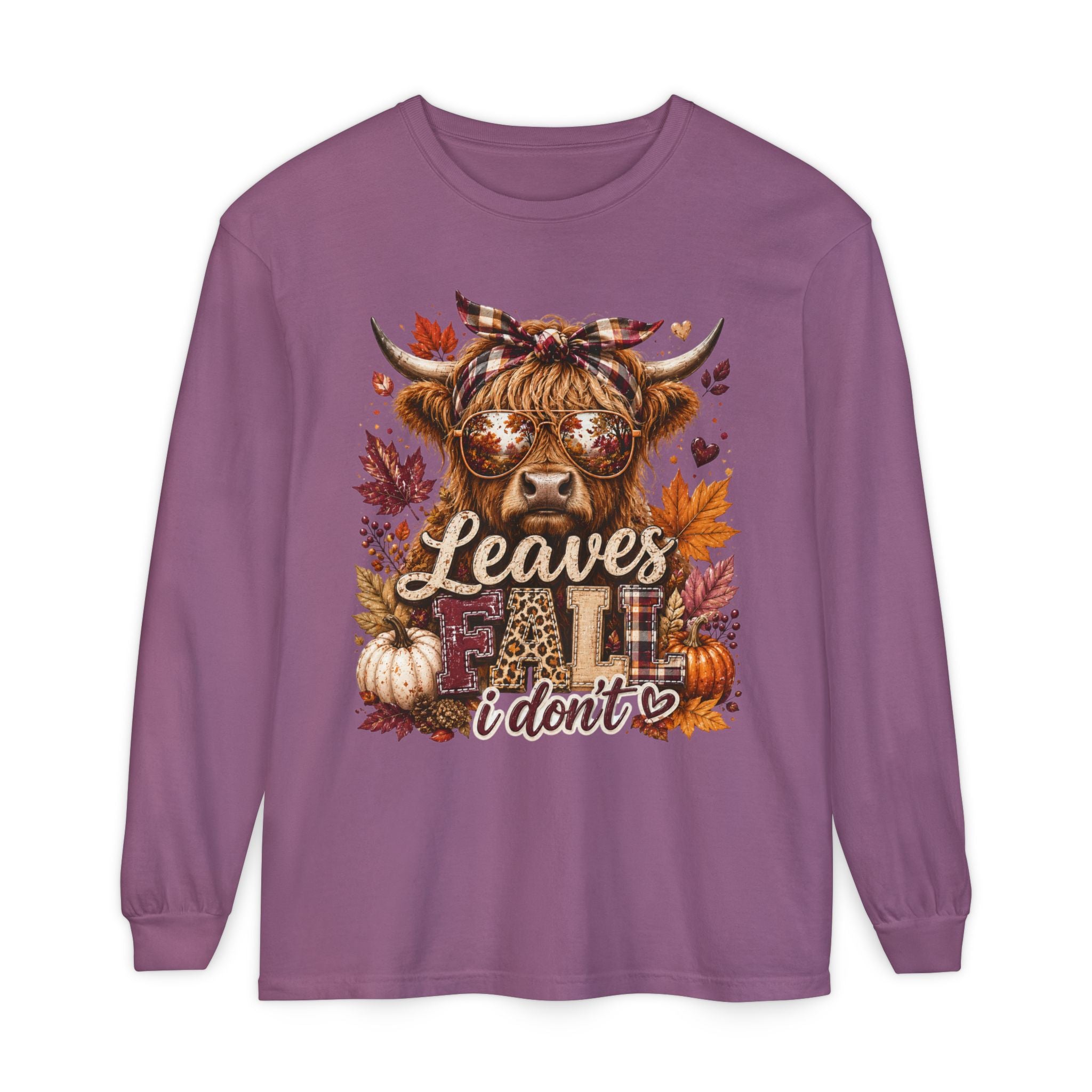 Leaves Fall I Don’t Long Sleeve Tee