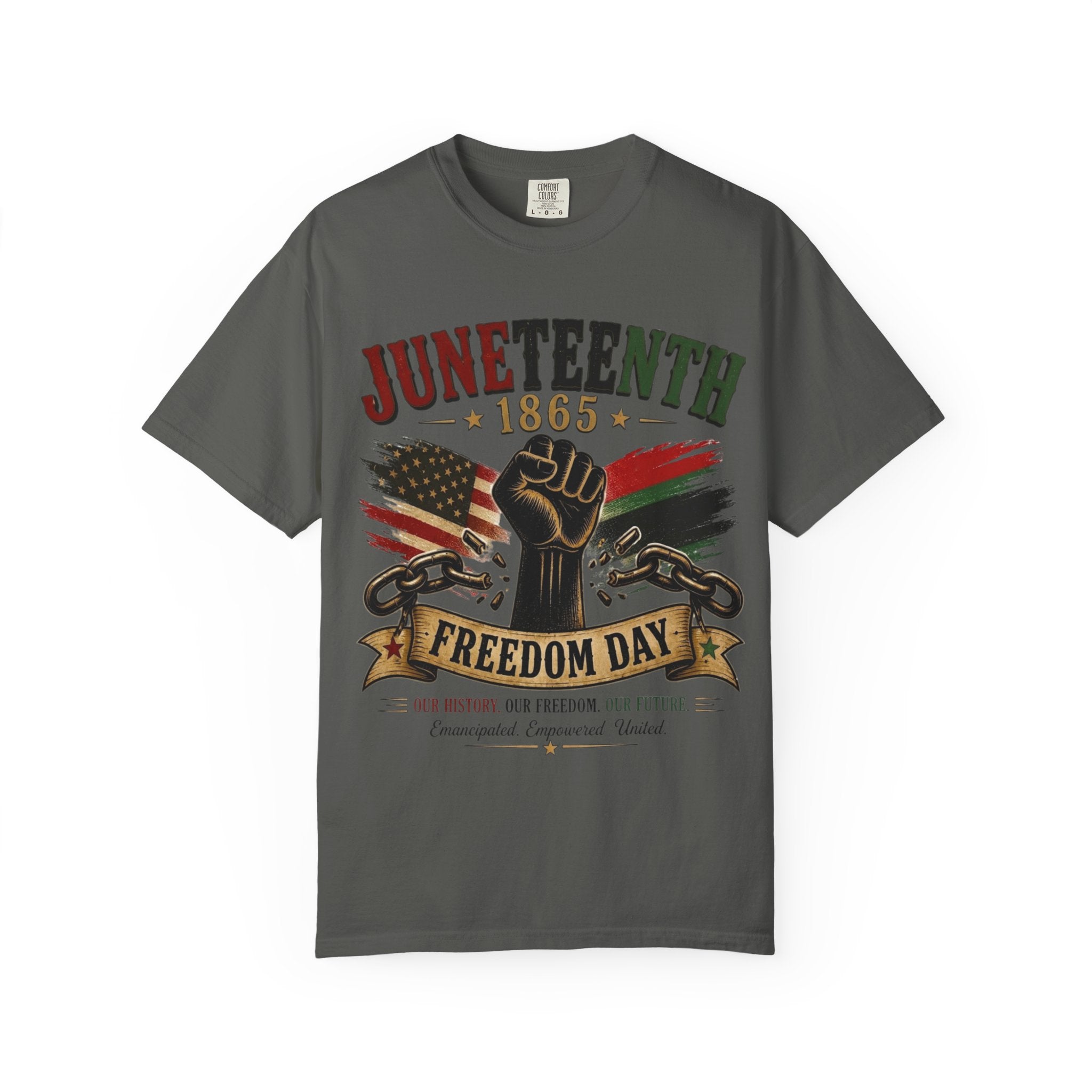 Juneteenth 1865 Freedom Day T-Shirt | Broken Chains Patriotic Tee
