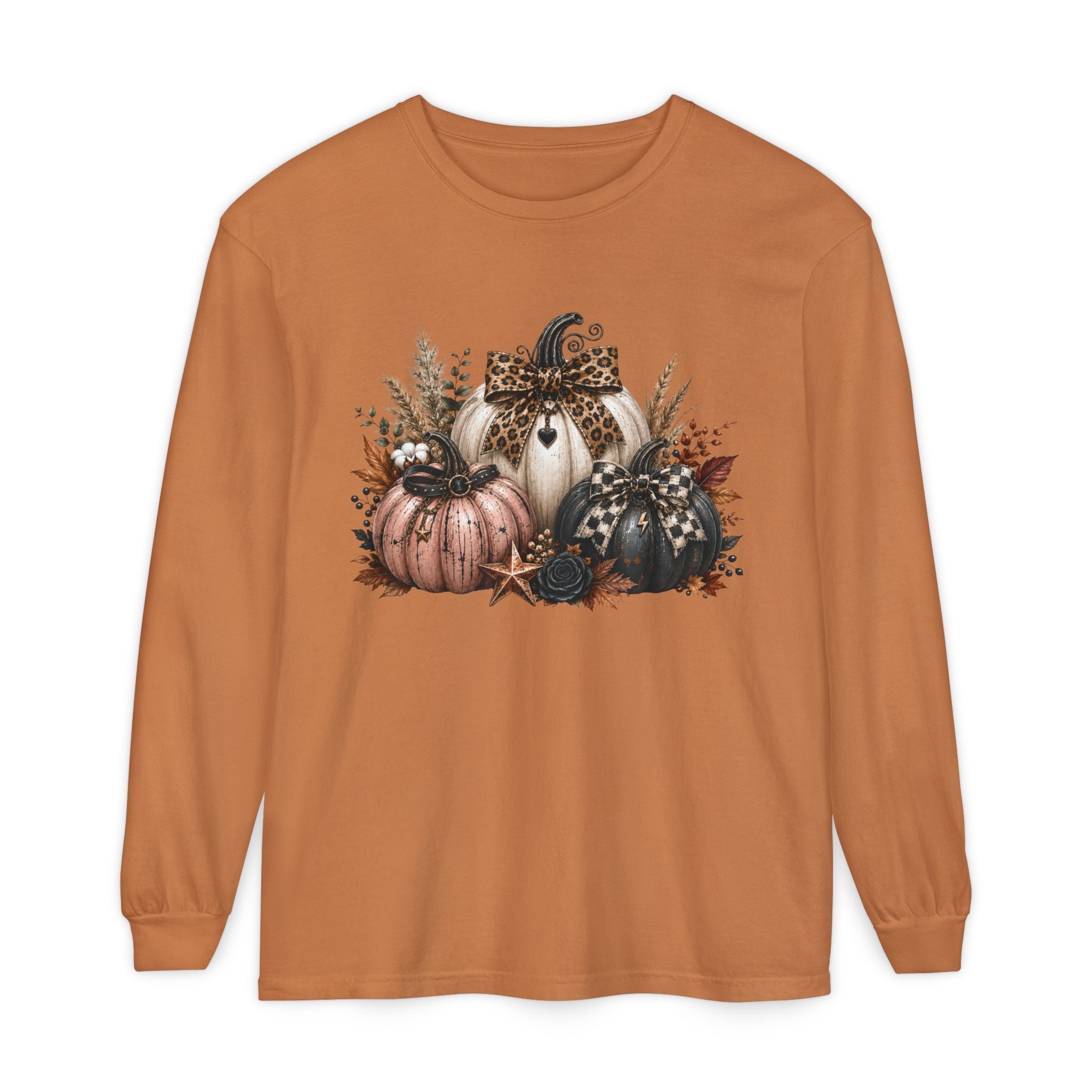 Halloween Pumpkins Long Sleeve Tee