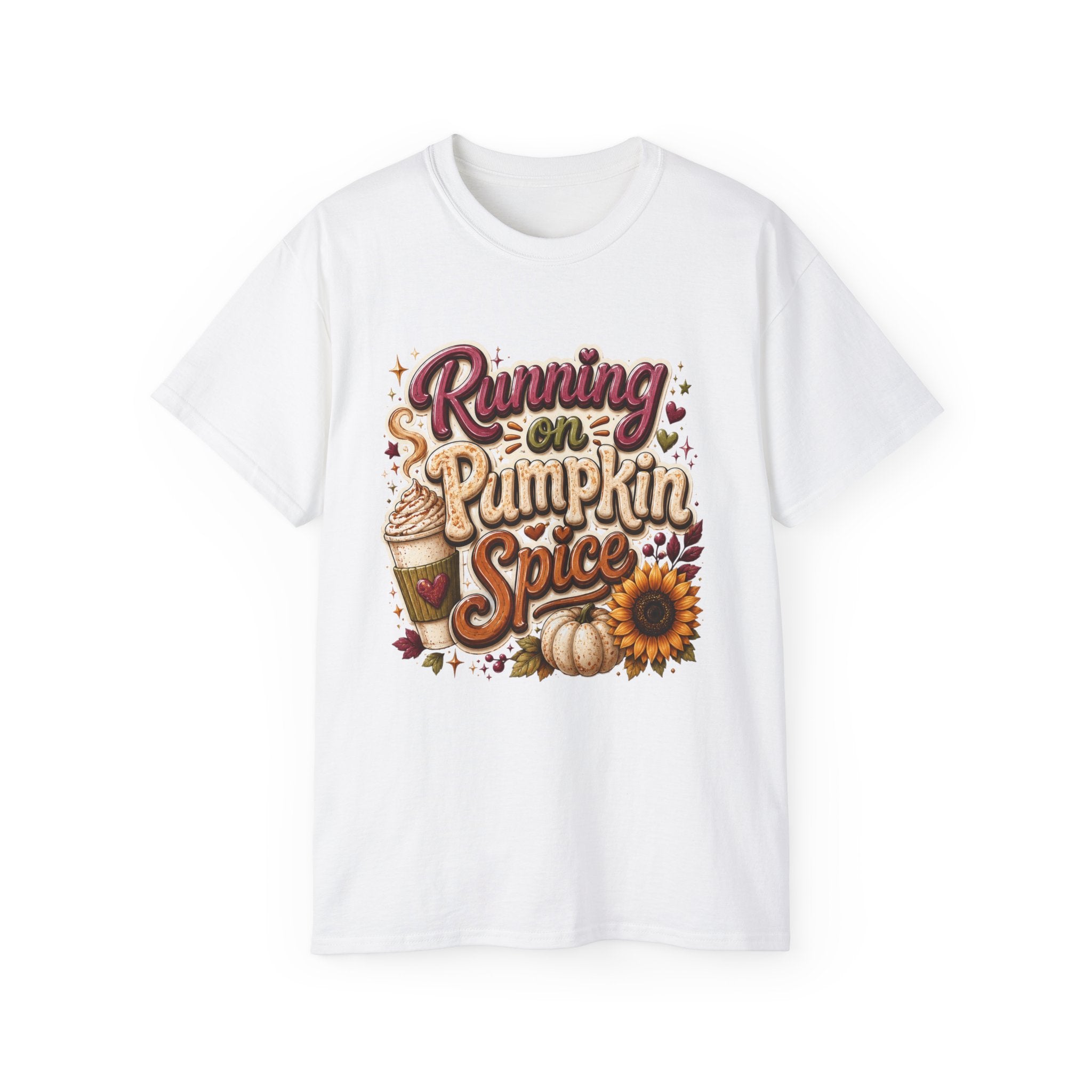 Running on pumpkin spice t shirt