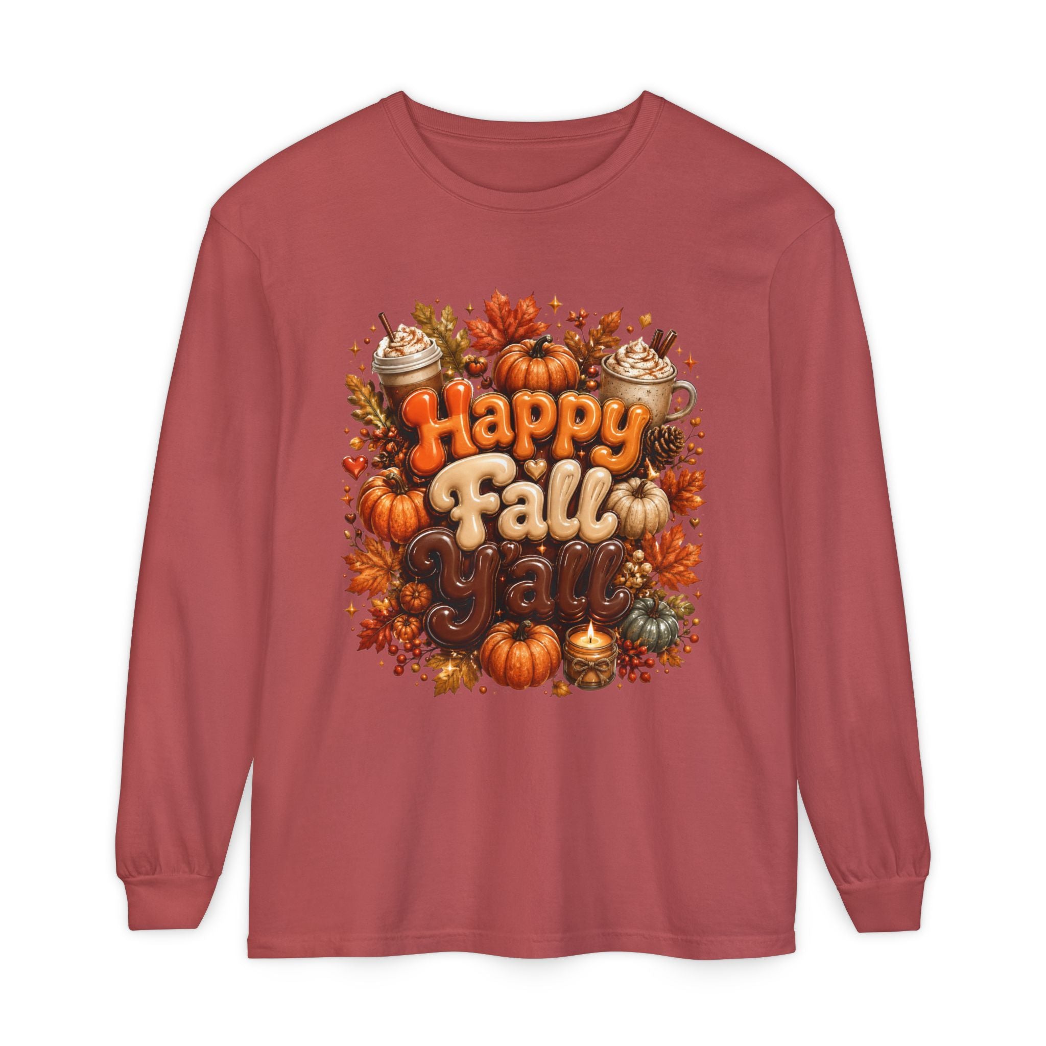Happy Fall Y’all Long Sleeve Tee