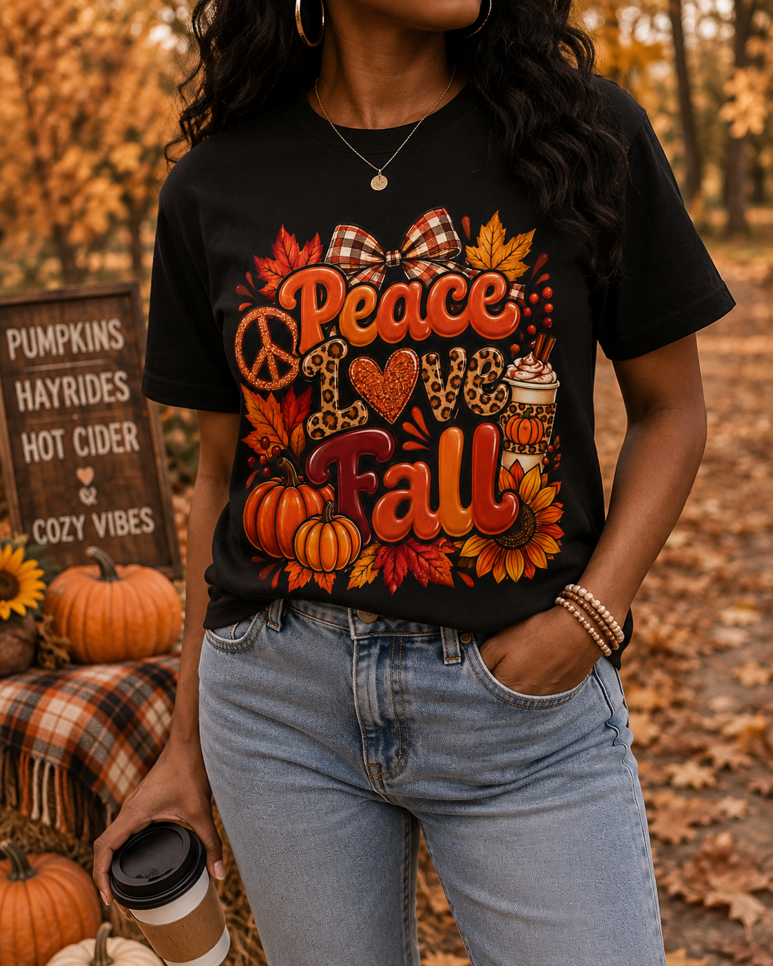 Peace, Love & Fall T-Shirt