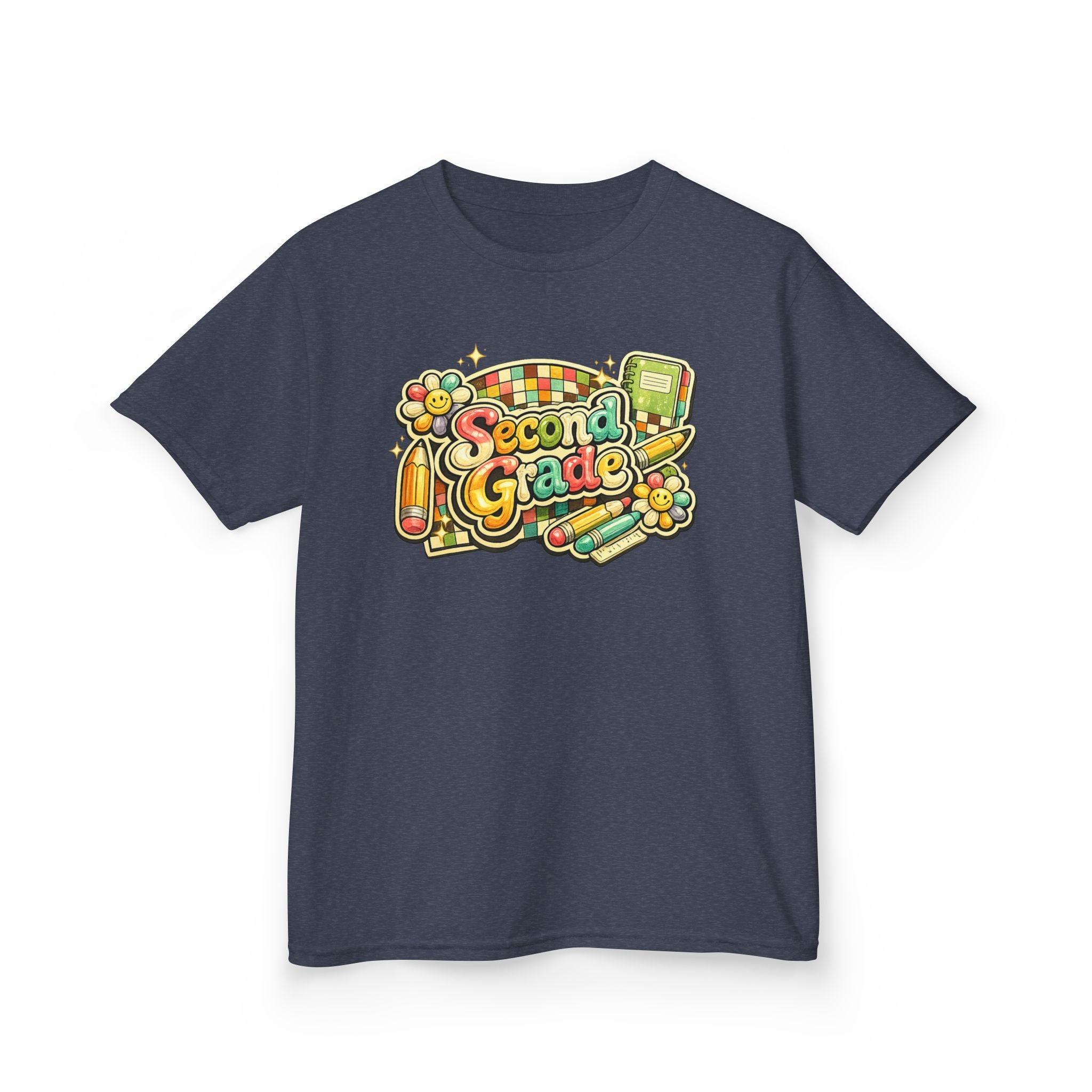 Second Grade Rainbow Kids Tee