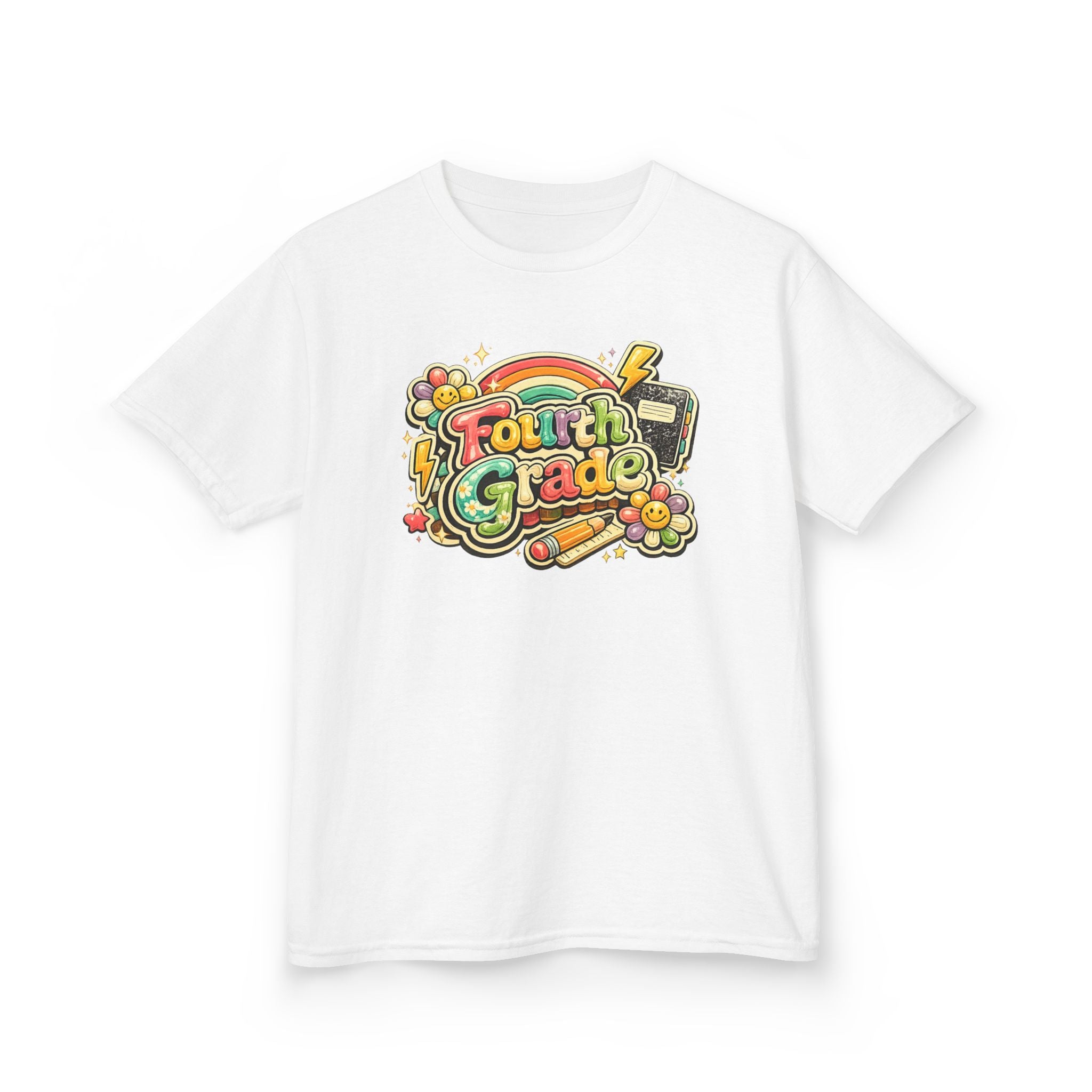 Fourth Grade Rainbow Kids Tee