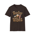 Teacher Vibes Leopard Coffee T-Shirt