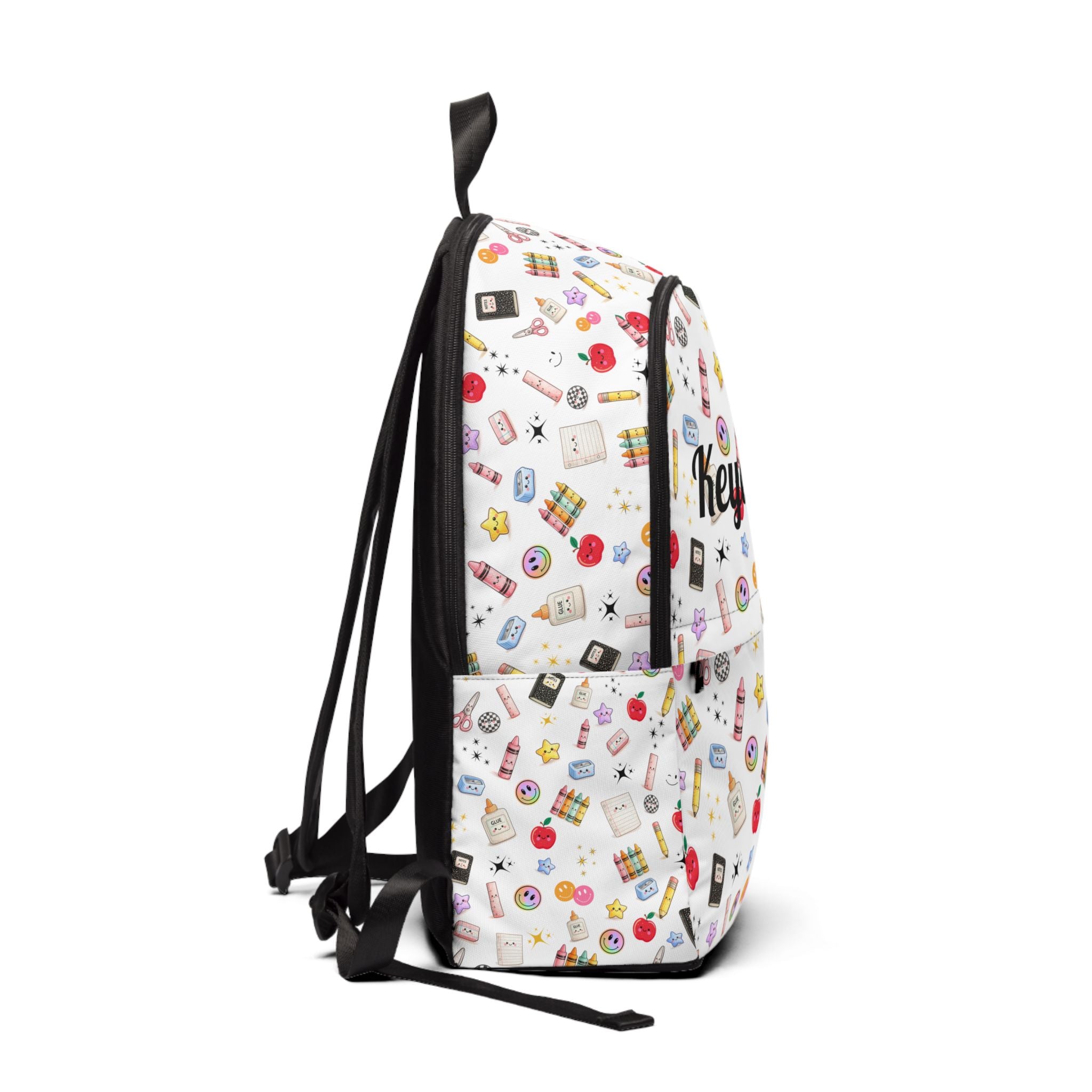 Cute Personalized School Supplies Pattern Backpack
