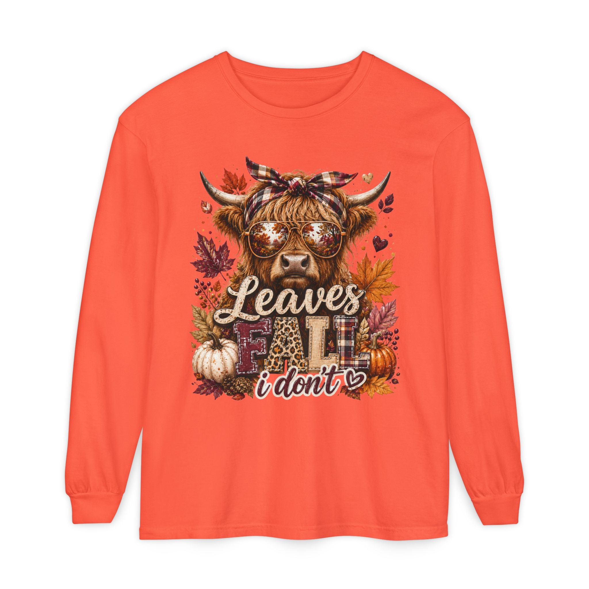 Leaves Fall I Don’t Long Sleeve Tee