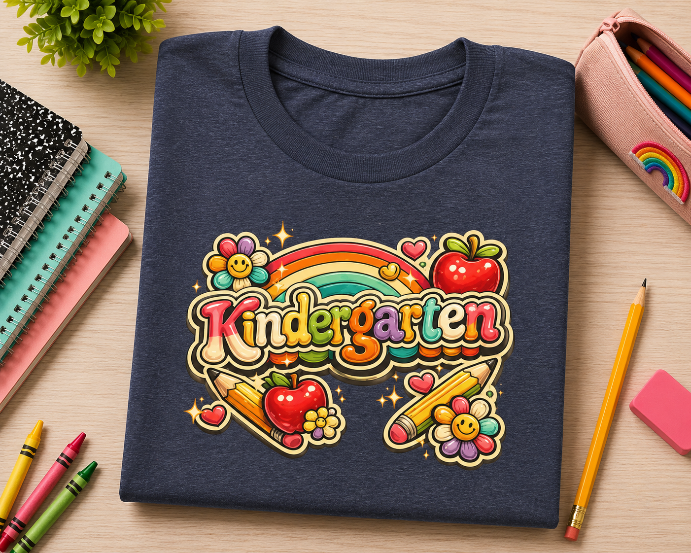 Kindergarten Rainbow Kids Tee