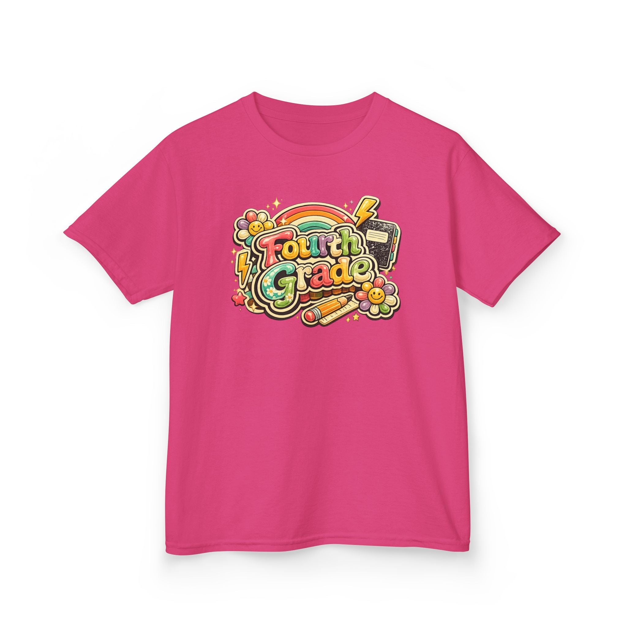 Fourth Grade Rainbow Kids Tee