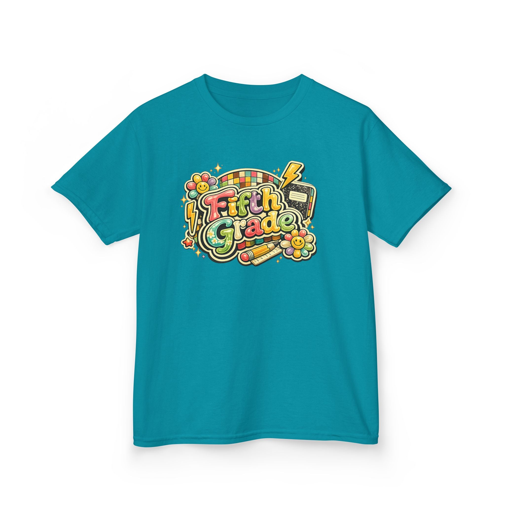 Fifth Grade Rainbow kids Tee