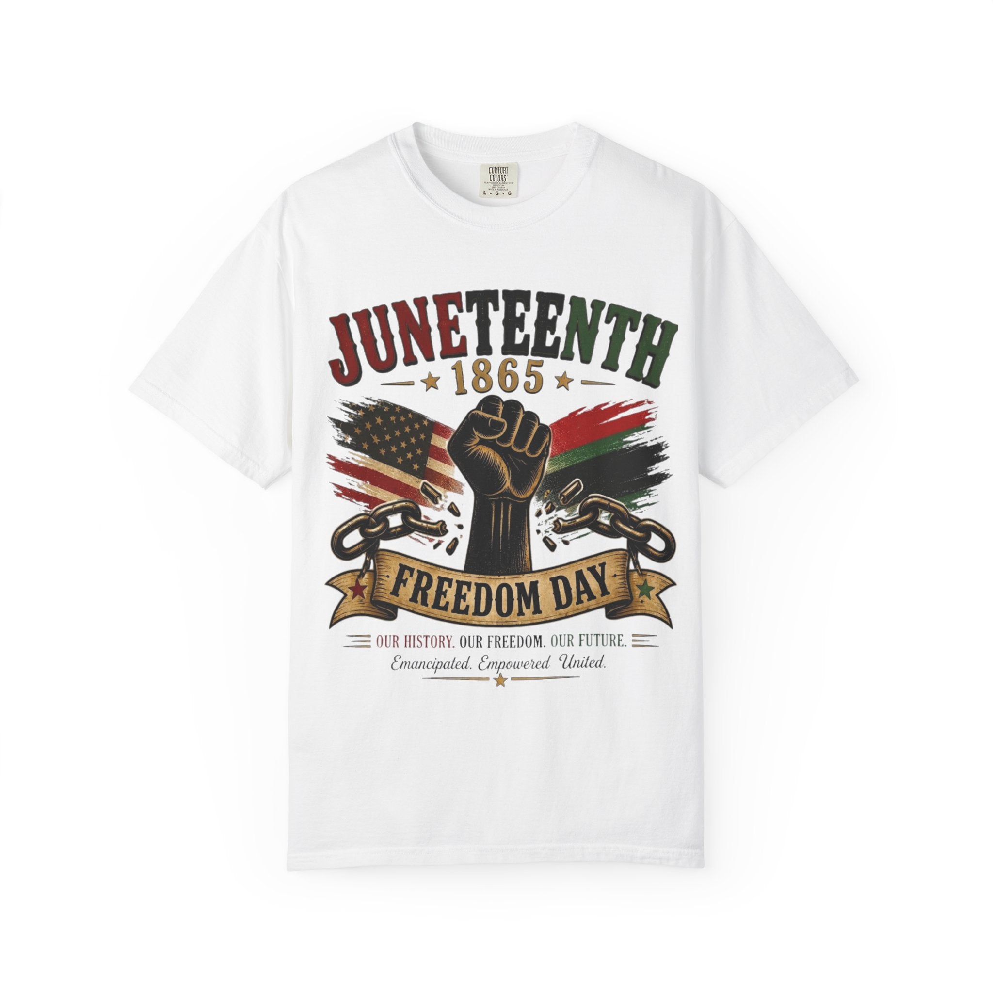 Juneteenth 1865 Freedom Day T-Shirt | Broken Chains Patriotic Tee