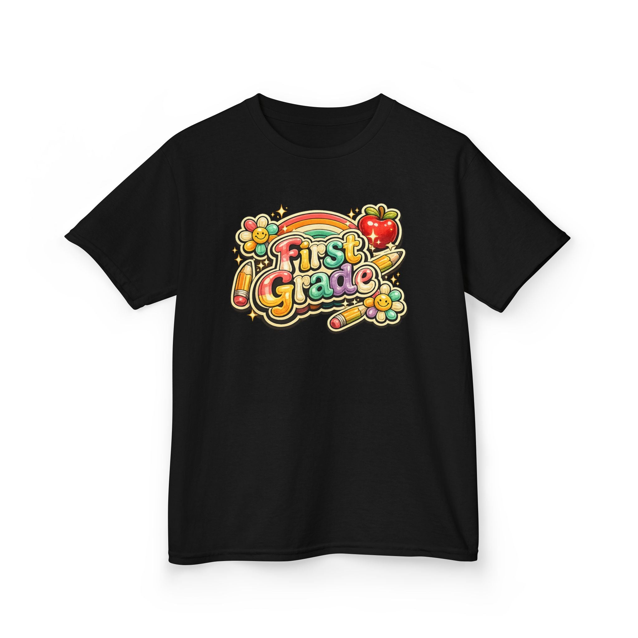 First Grade Rainbow Kids Tee