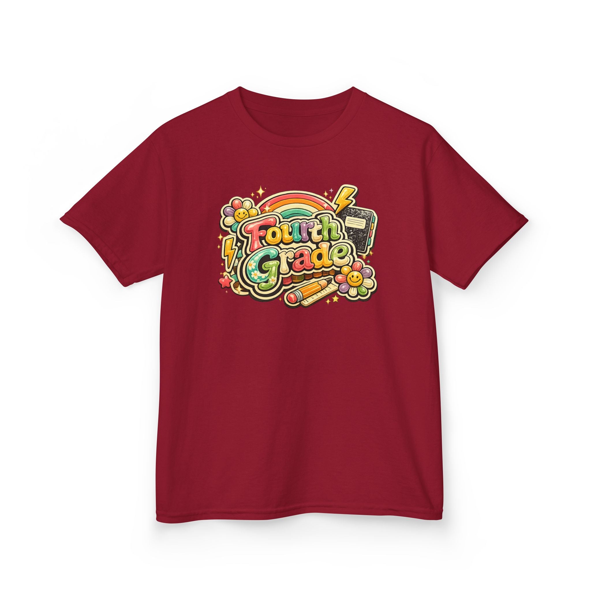 Fourth Grade Rainbow Kids Tee